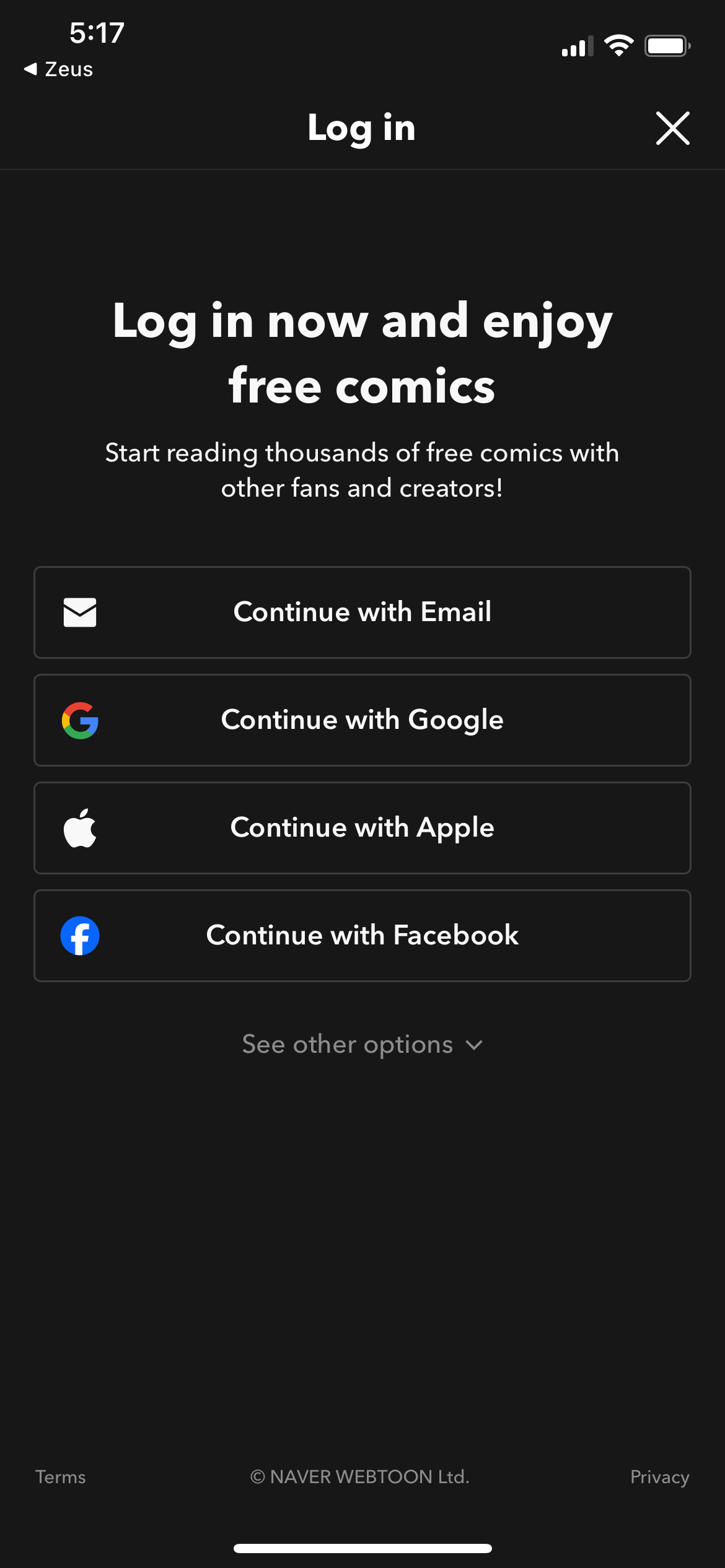 webtoon app screenshot 61