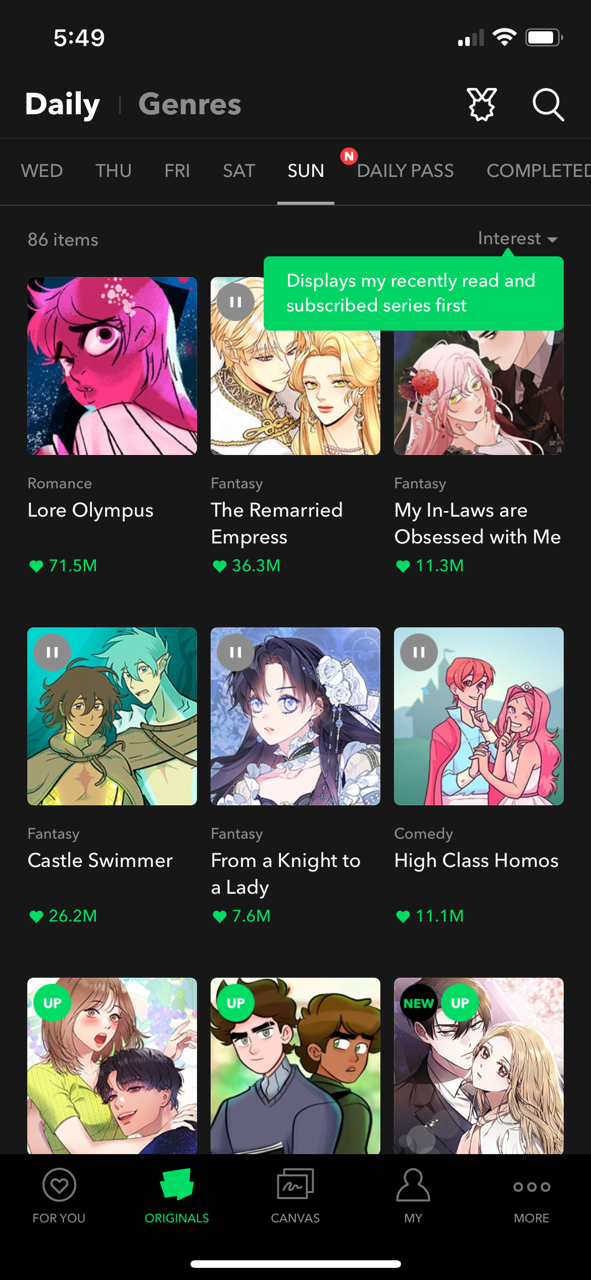 webtoon app screenshot 60