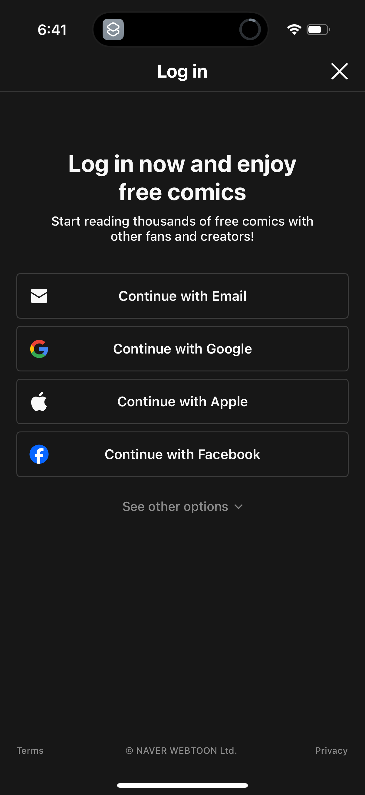webtoon app screenshot 20