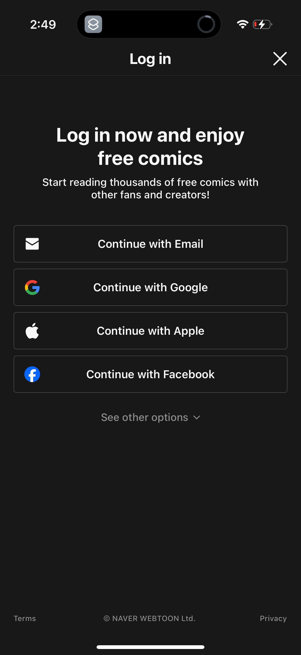 webtoon app screenshot 18
