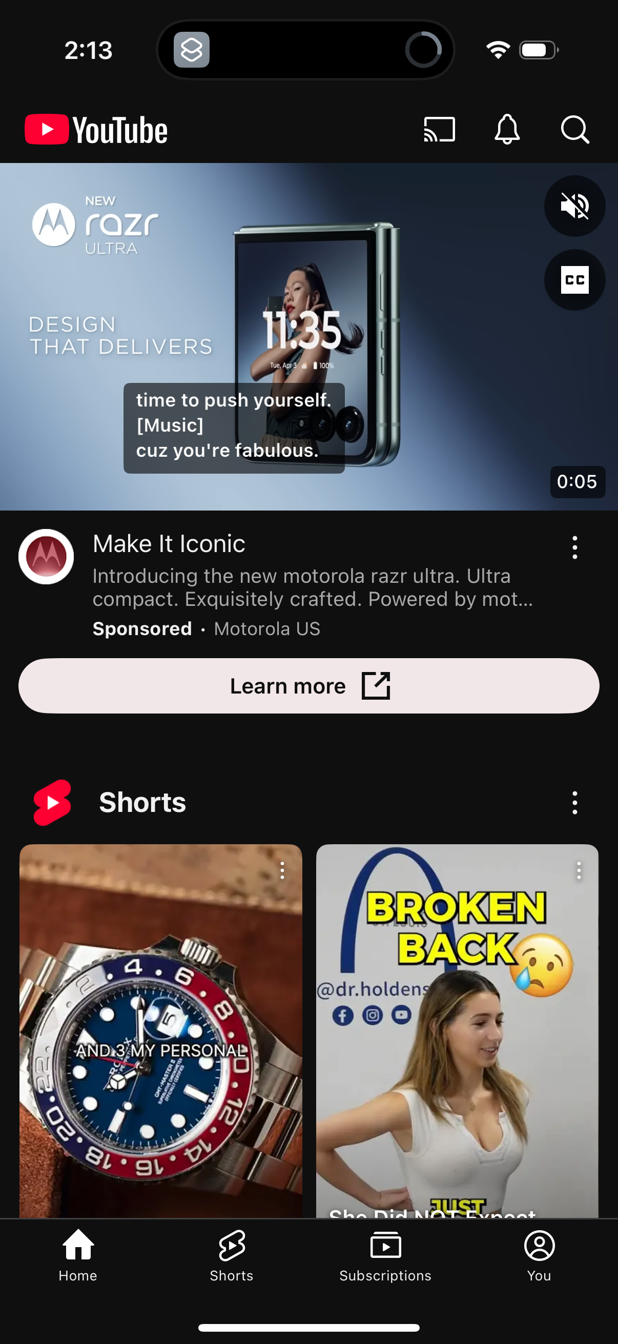 youtube-tv app screenshot 1