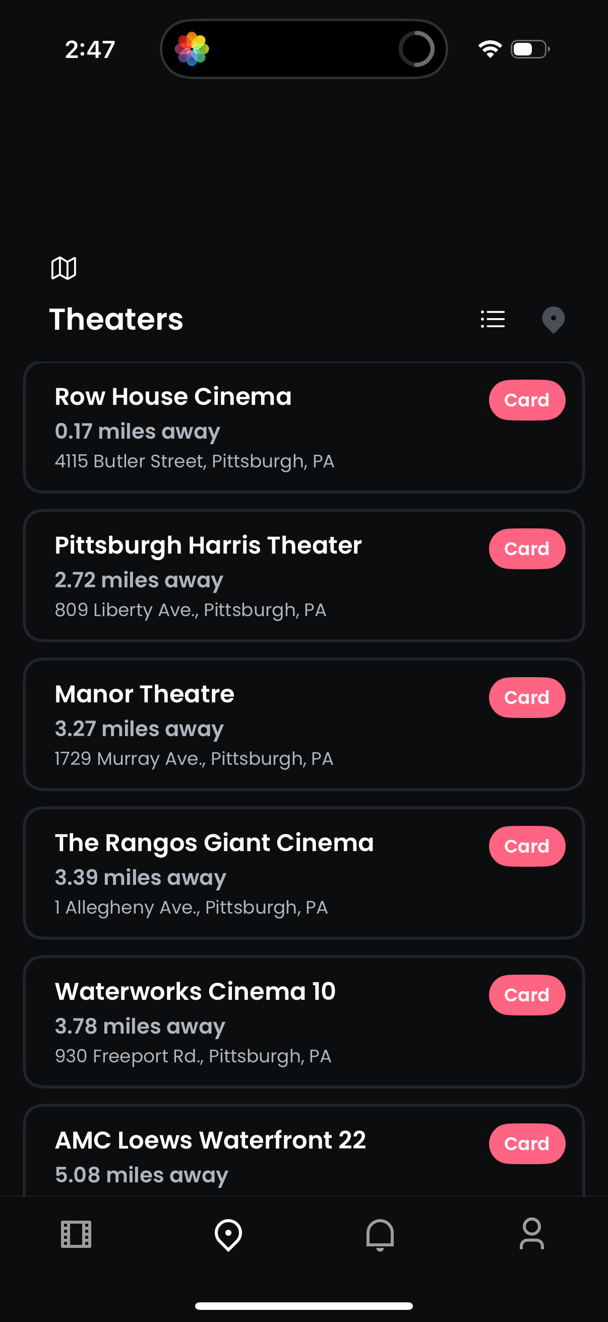 moviepass app screenshot 8