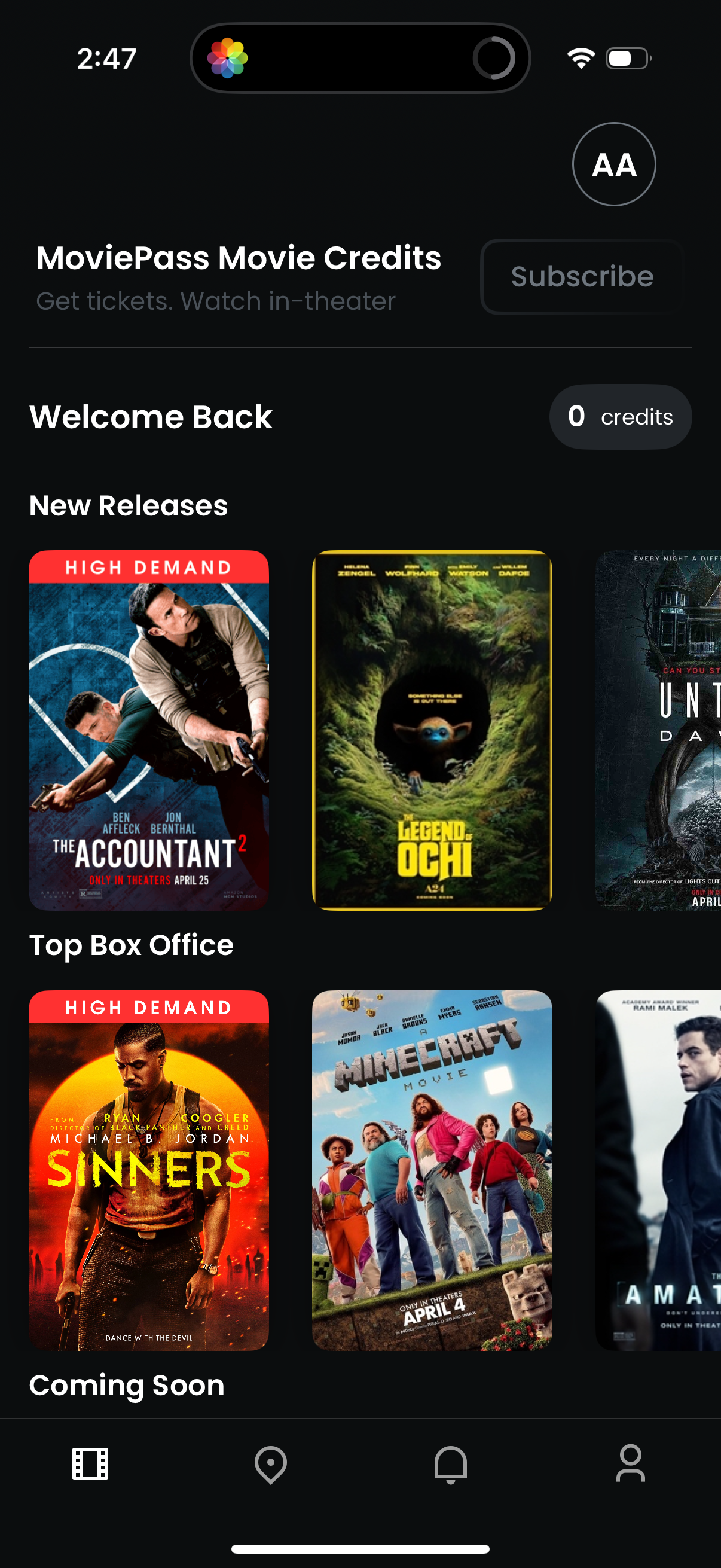 moviepass app screenshot 6