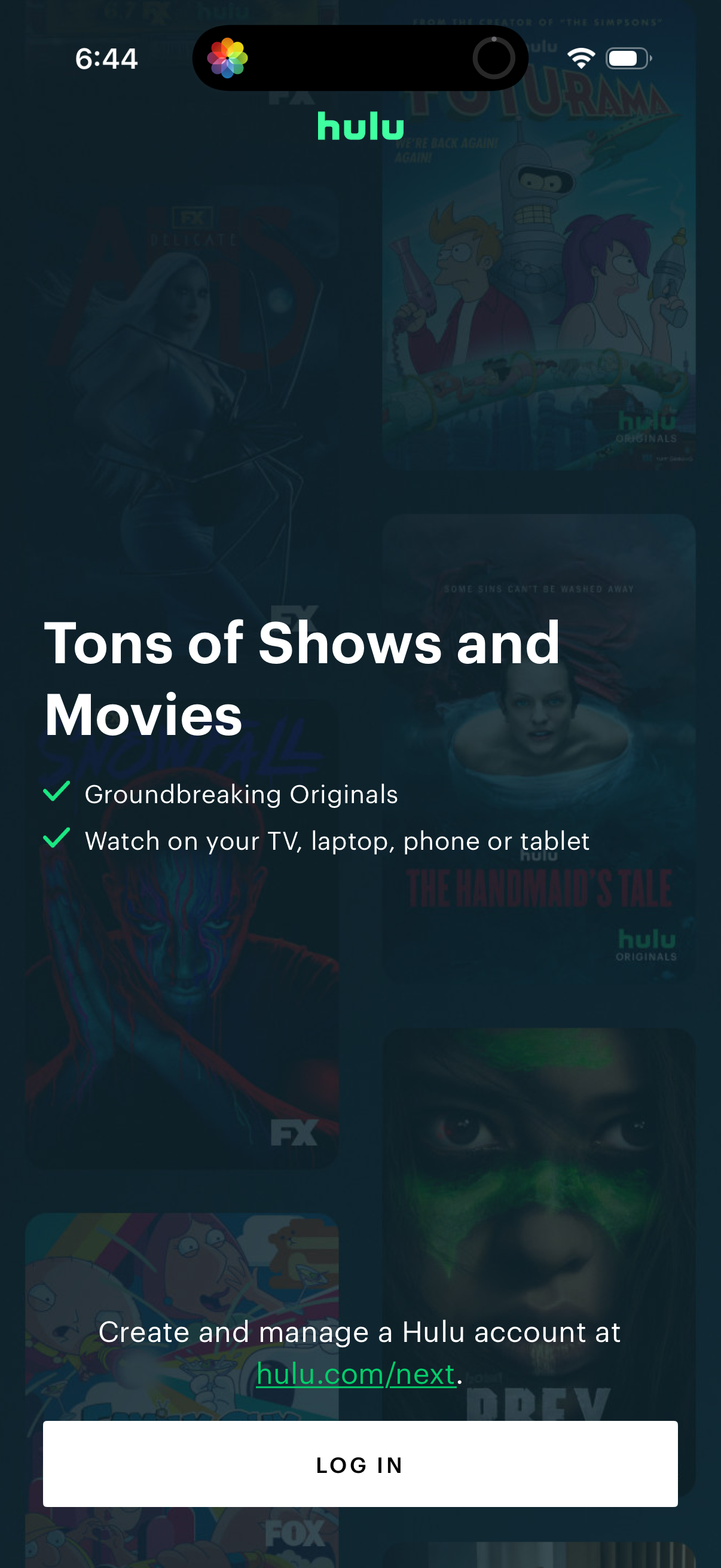 hulu app screenshot 1