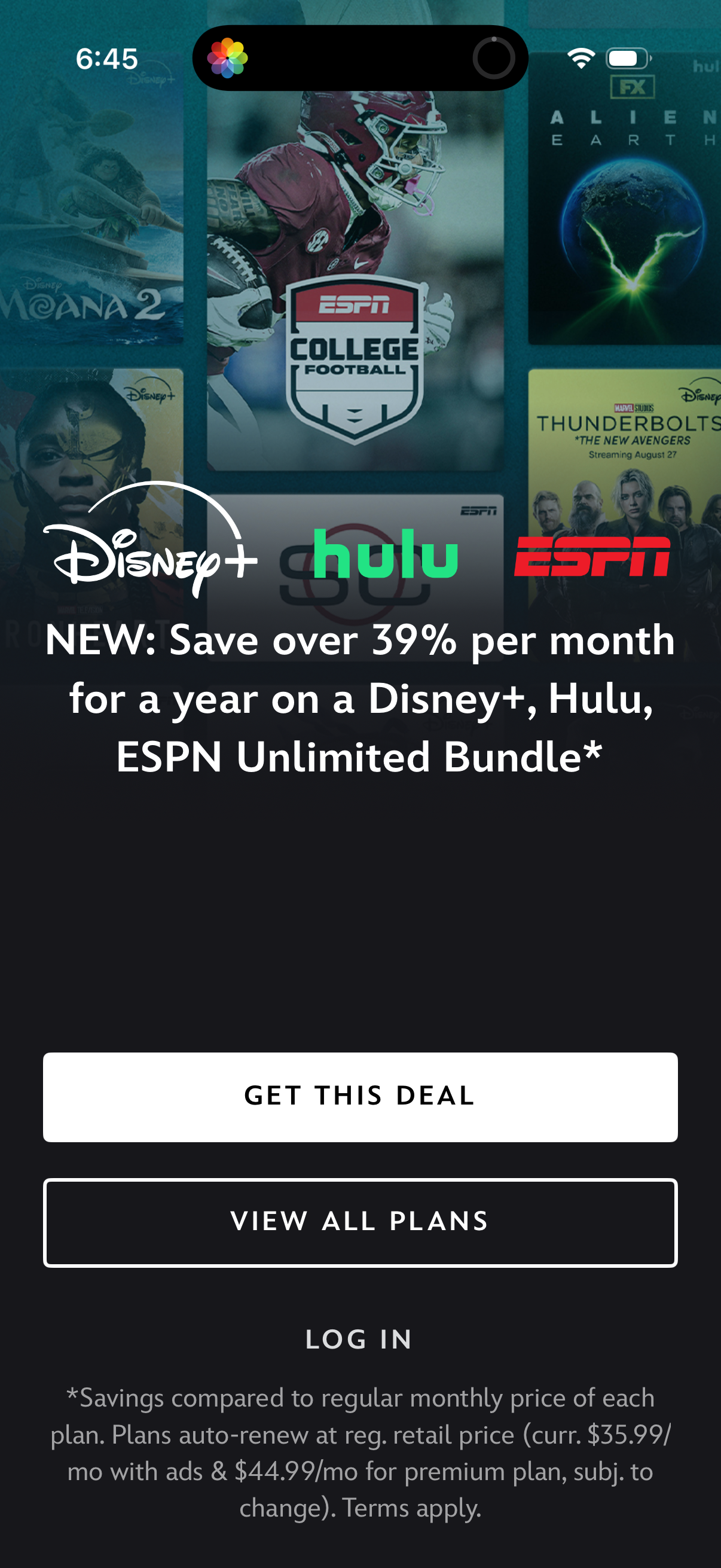 disney app screenshot 1