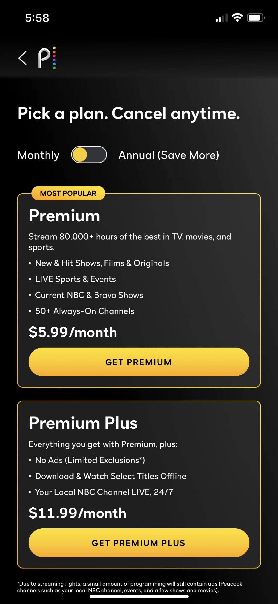 peacock app screenshot 43