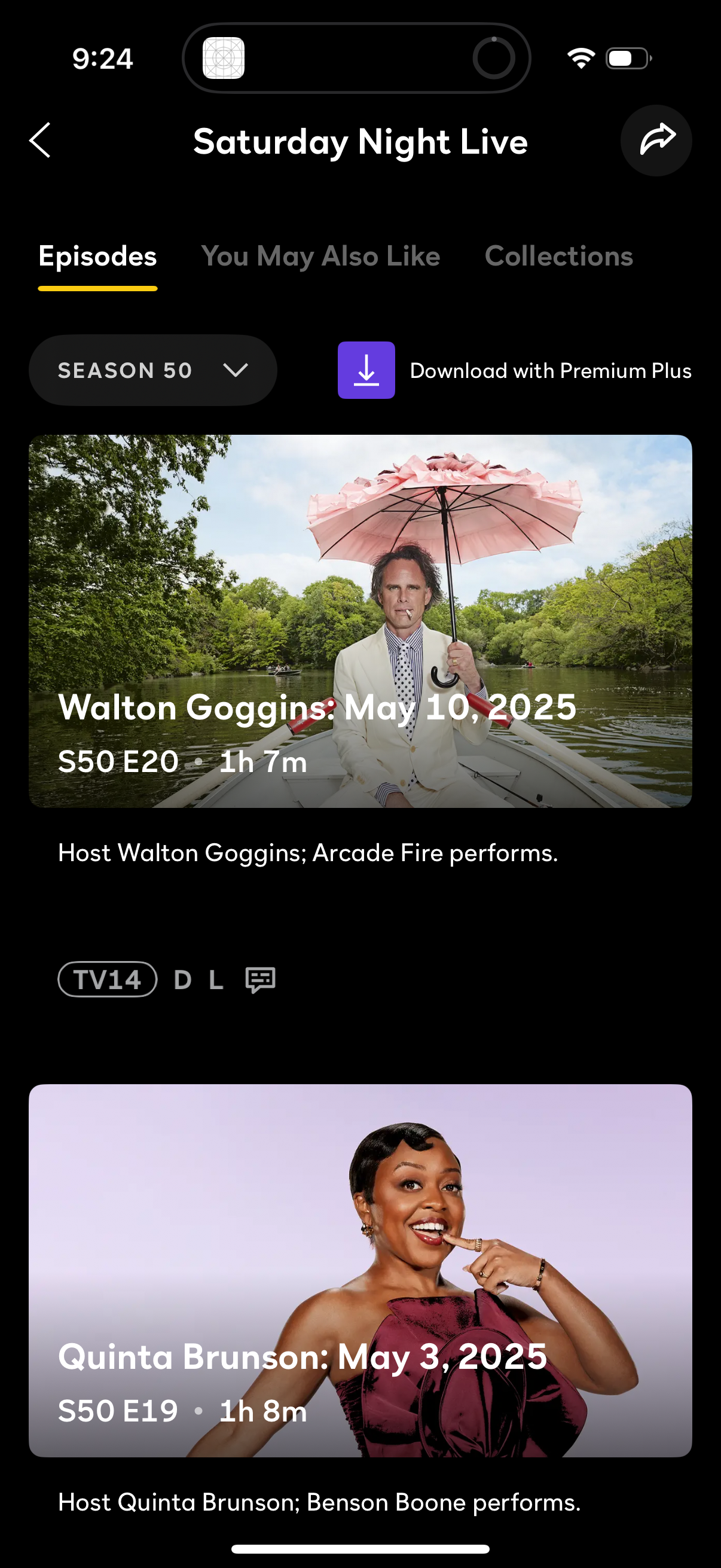 peacock app screenshot 1