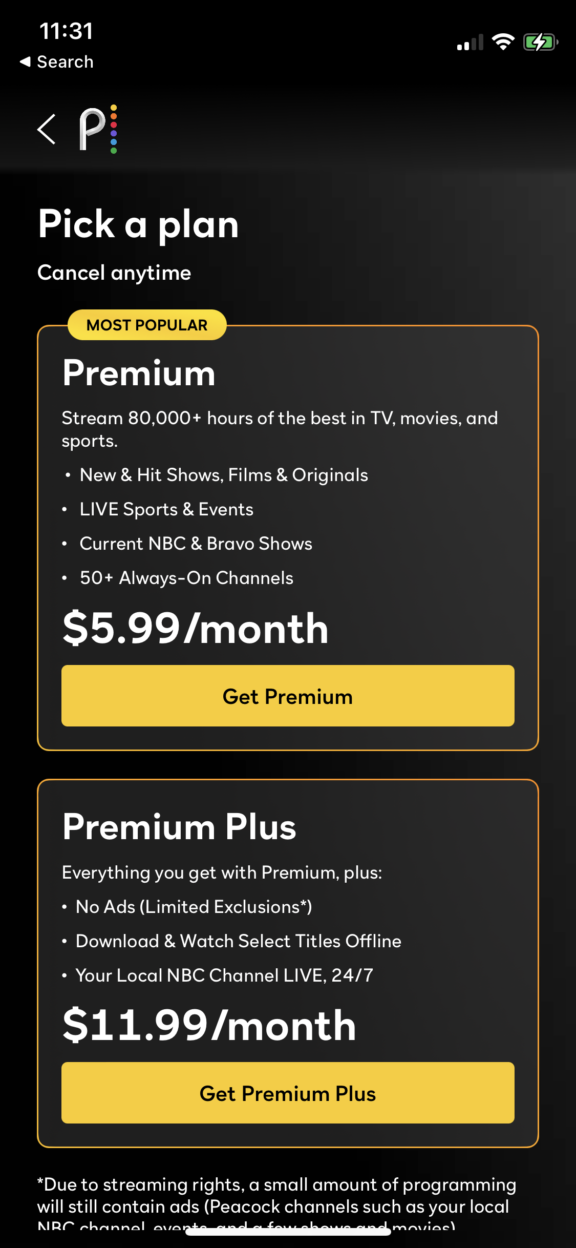 peacock app screenshot 92