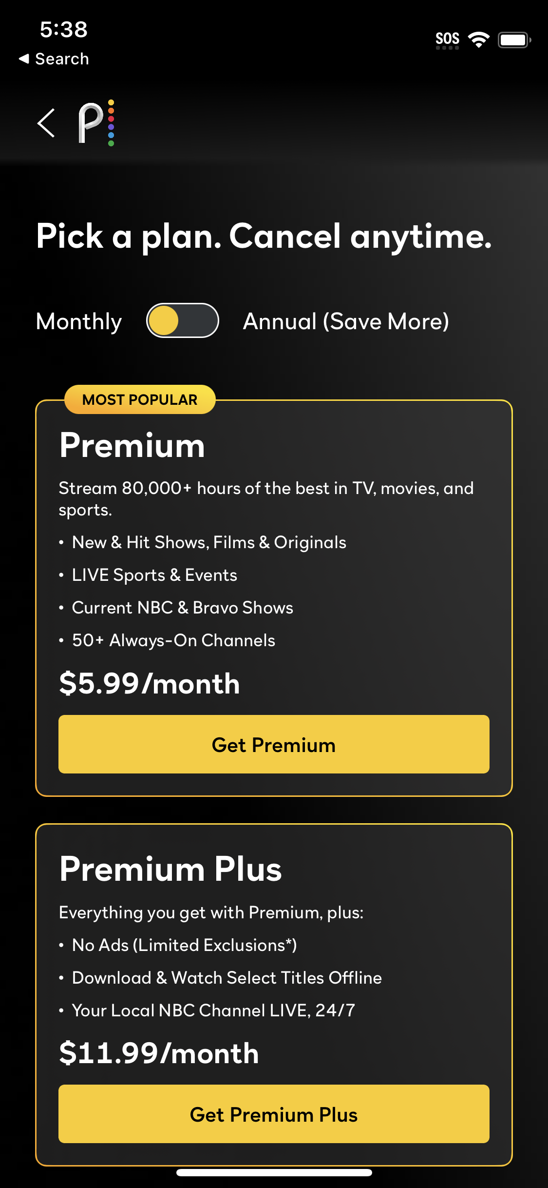 peacock app screenshot 89