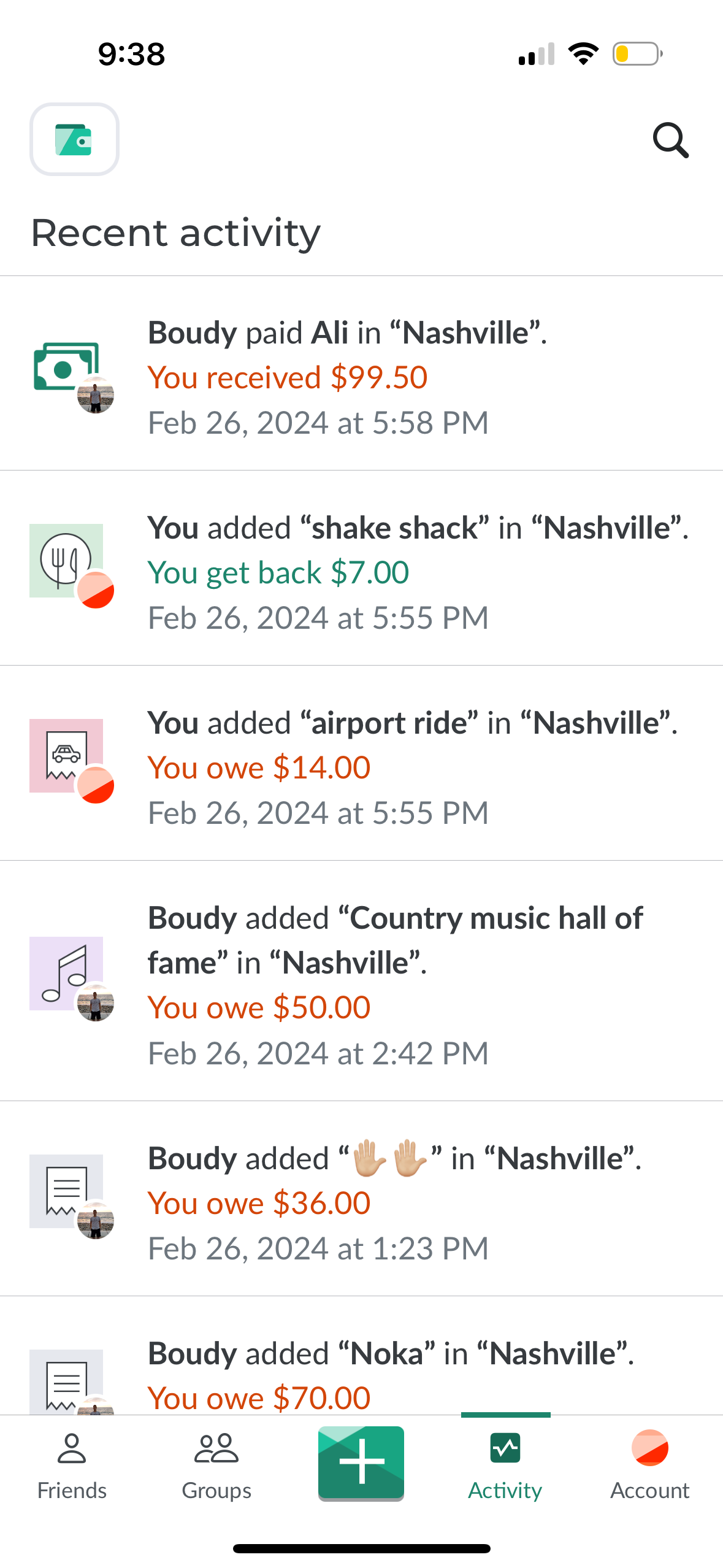 splitwise app screenshot 17