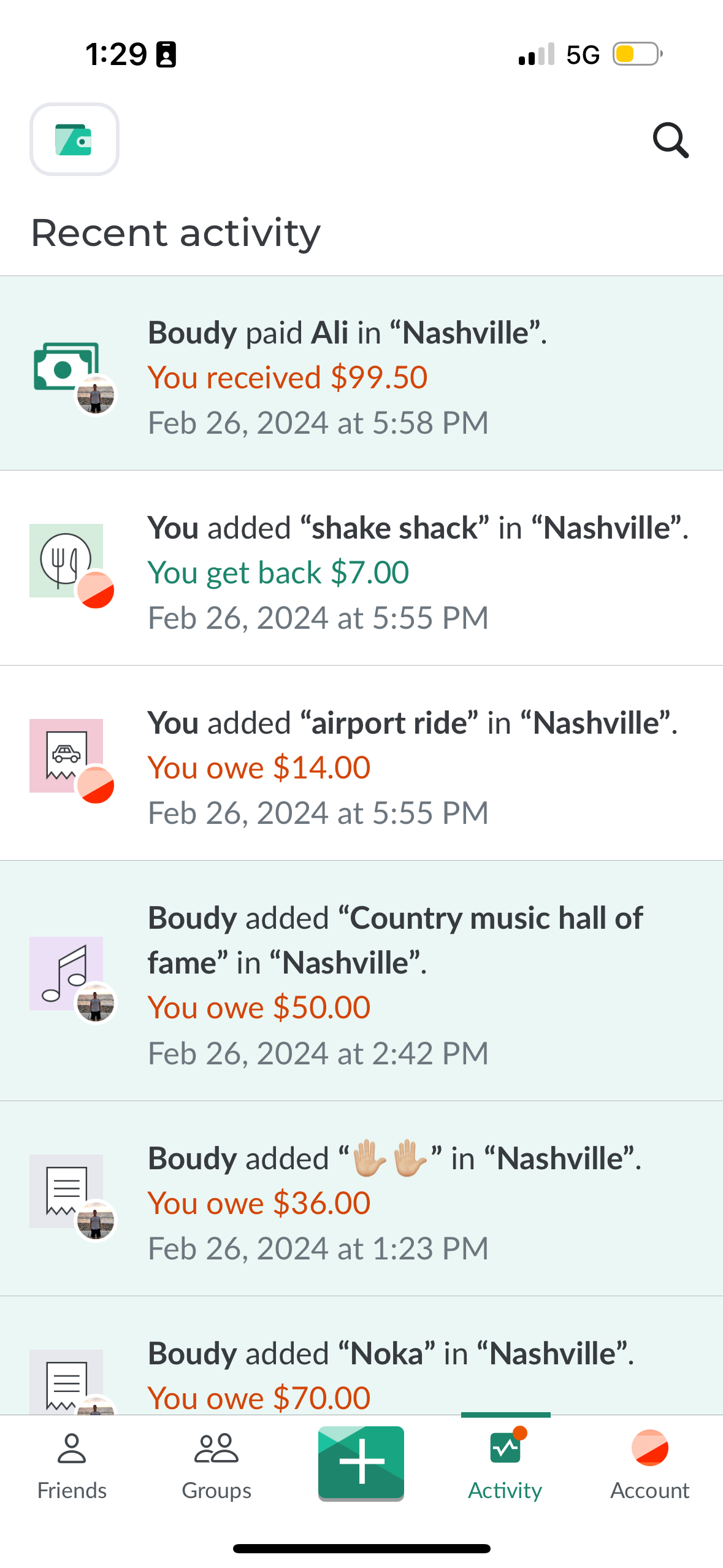 splitwise app screenshot 16