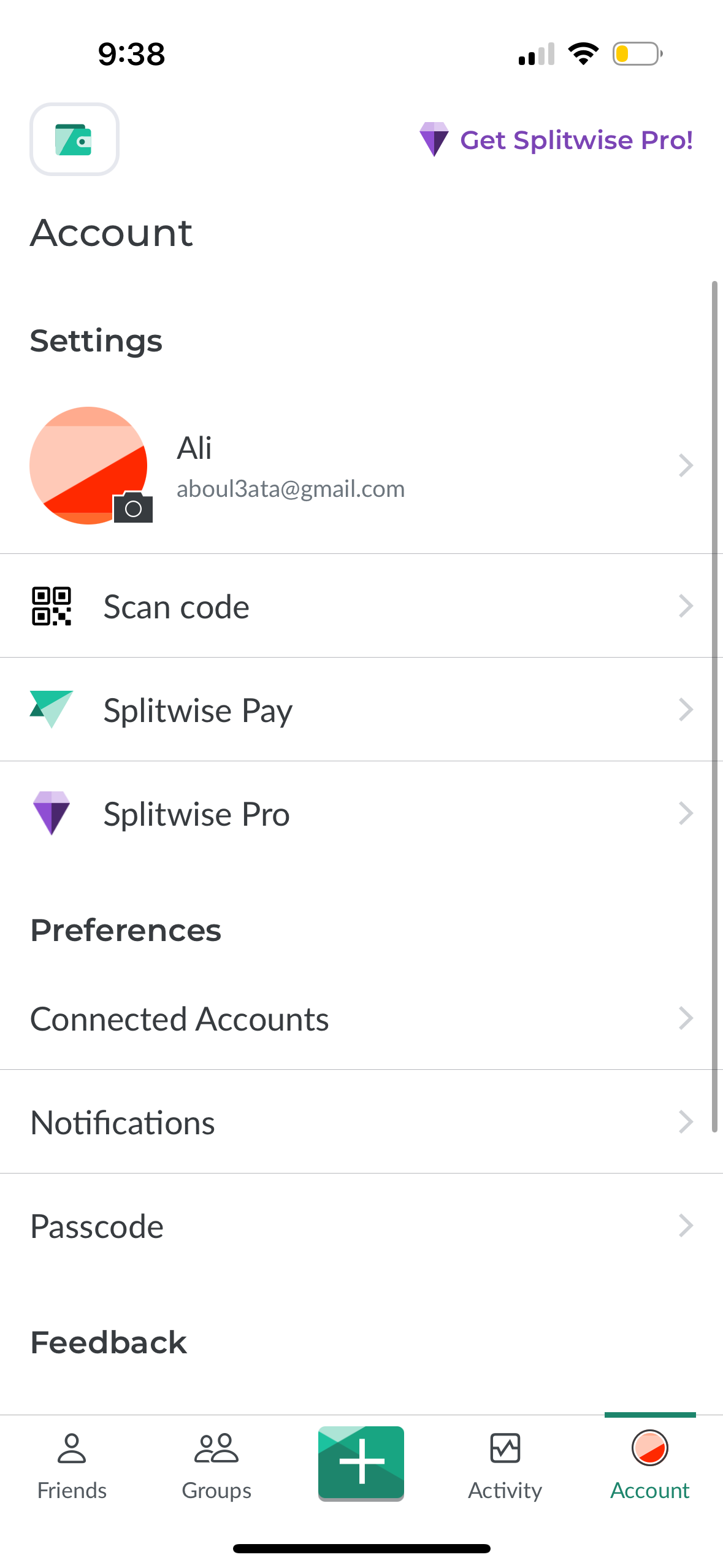 splitwise app screenshot 18