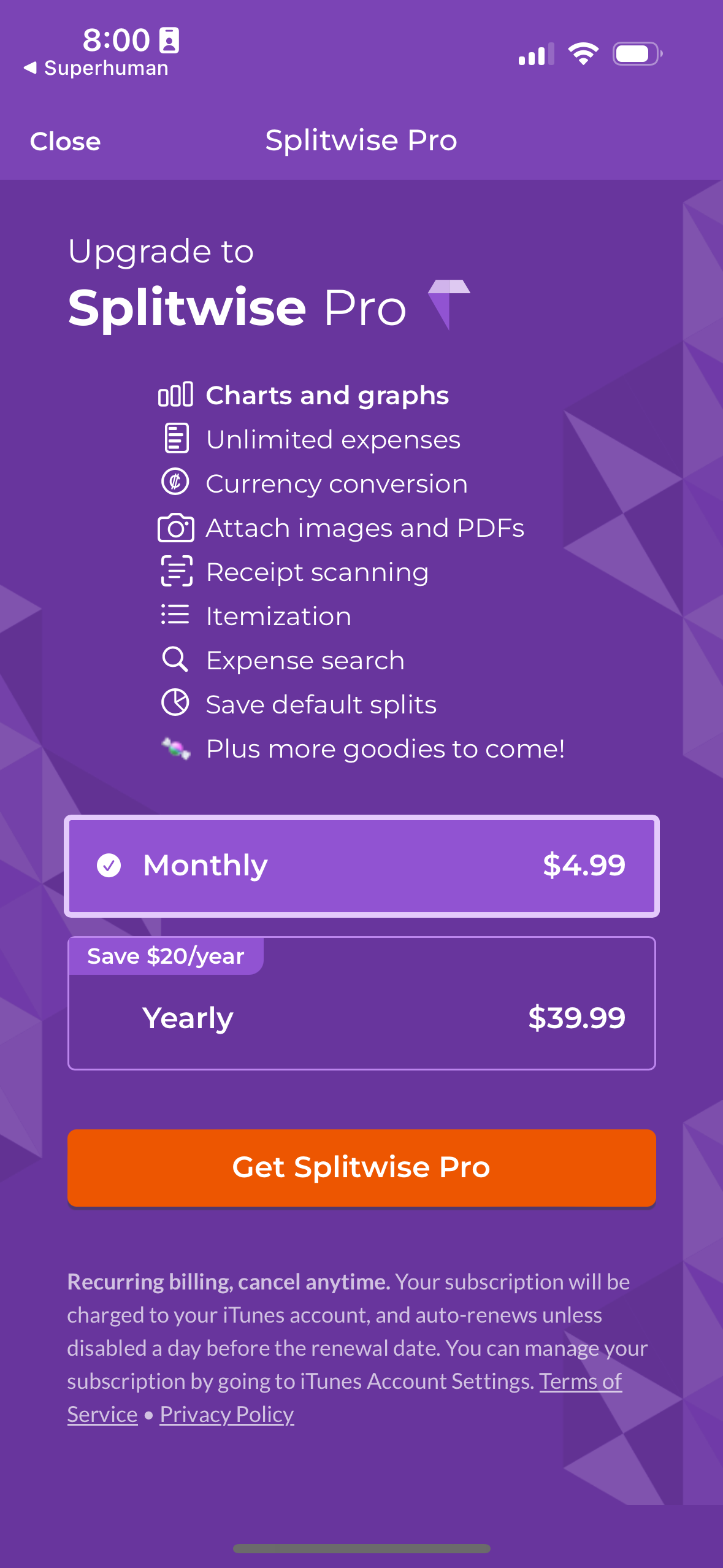 splitwise app screenshot 40