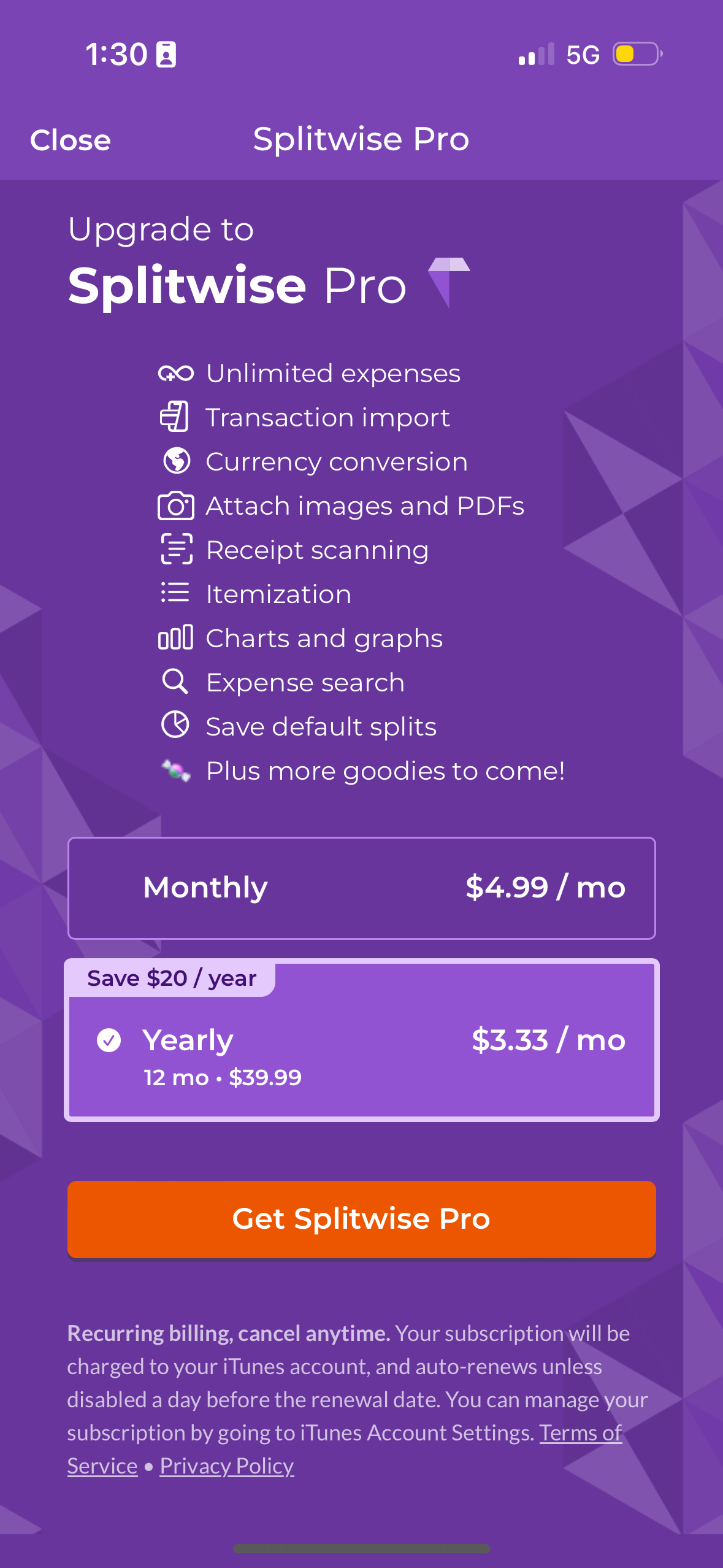 splitwise app screenshot 22