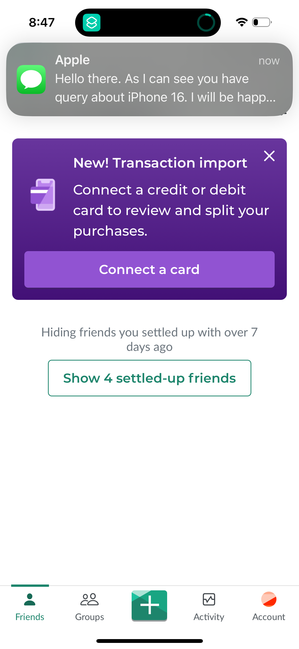 splitwise app screenshot 15