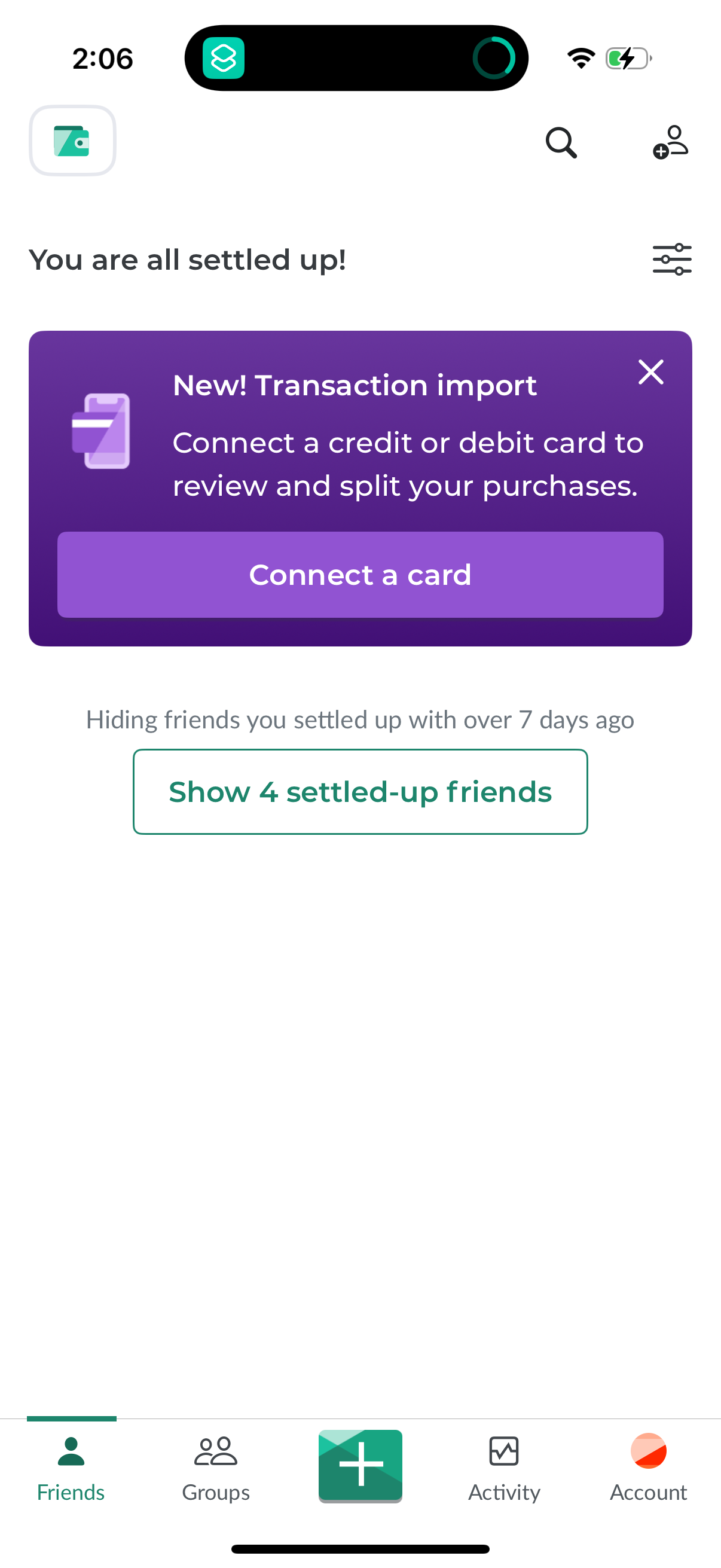 splitwise app screenshot 5