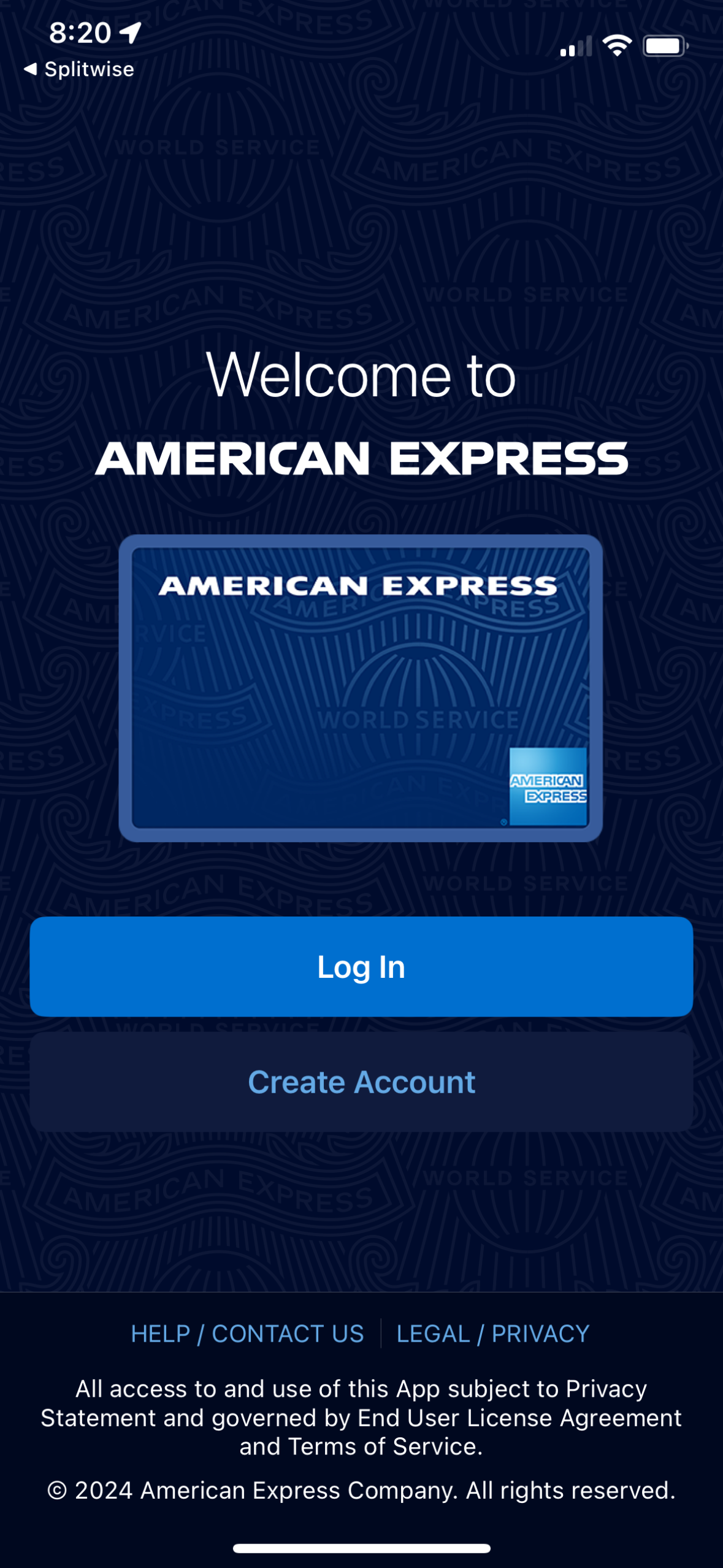 amex app screenshot 93