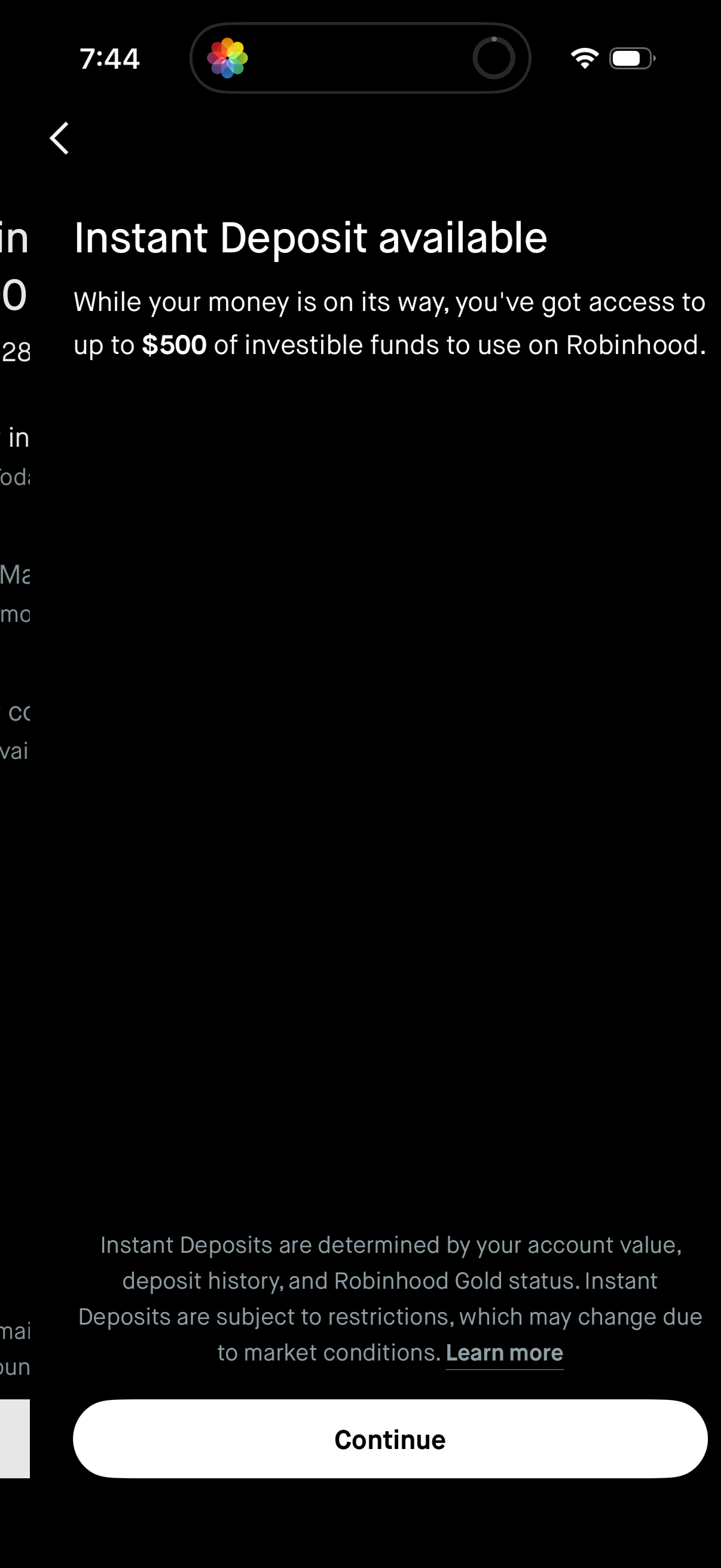 robinhood app screenshot 5