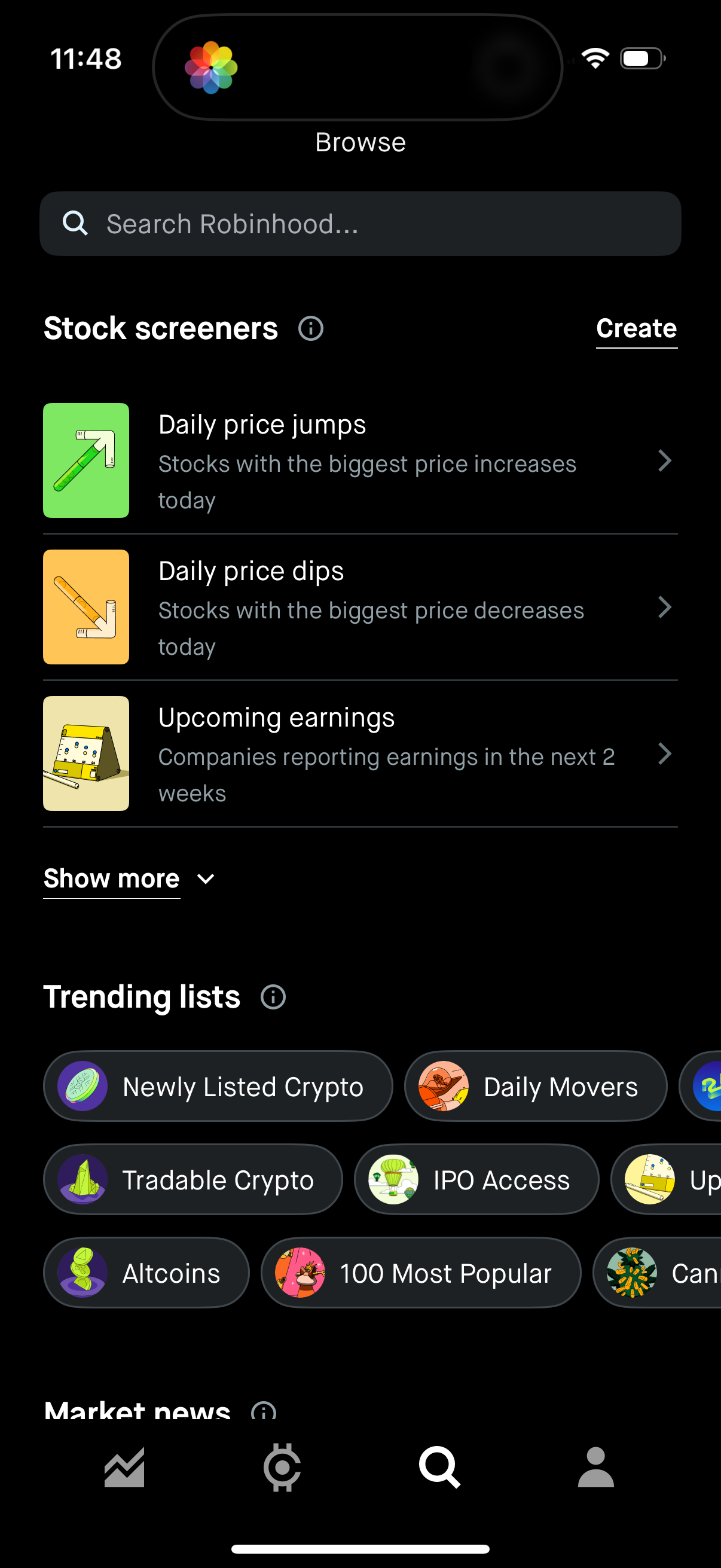 robinhood app screenshot 10