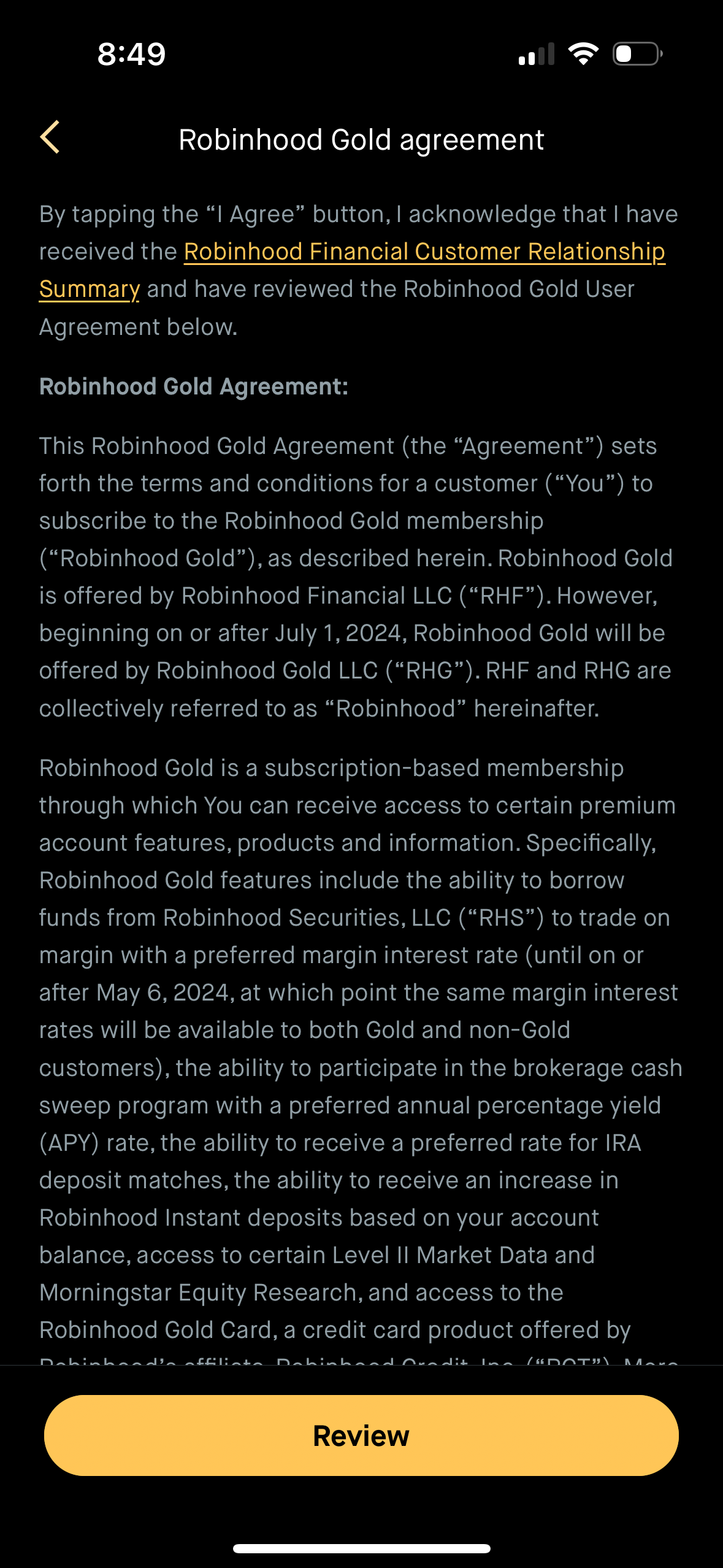 robinhood app screenshot 140