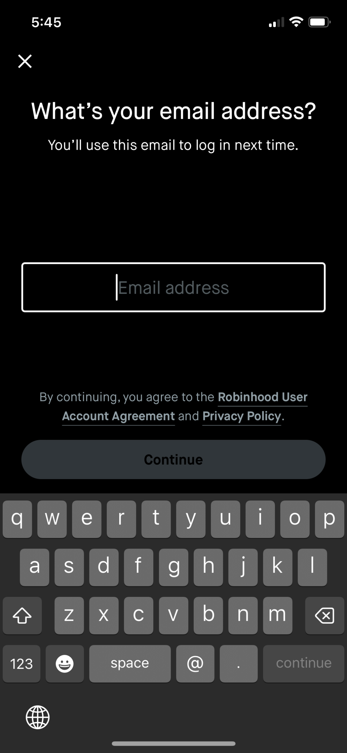 robinhood app screenshot 115