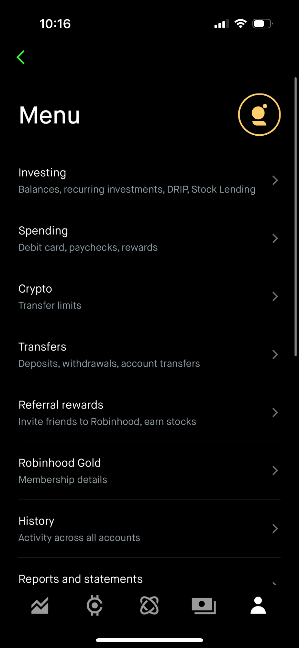 robinhood app screenshot 34