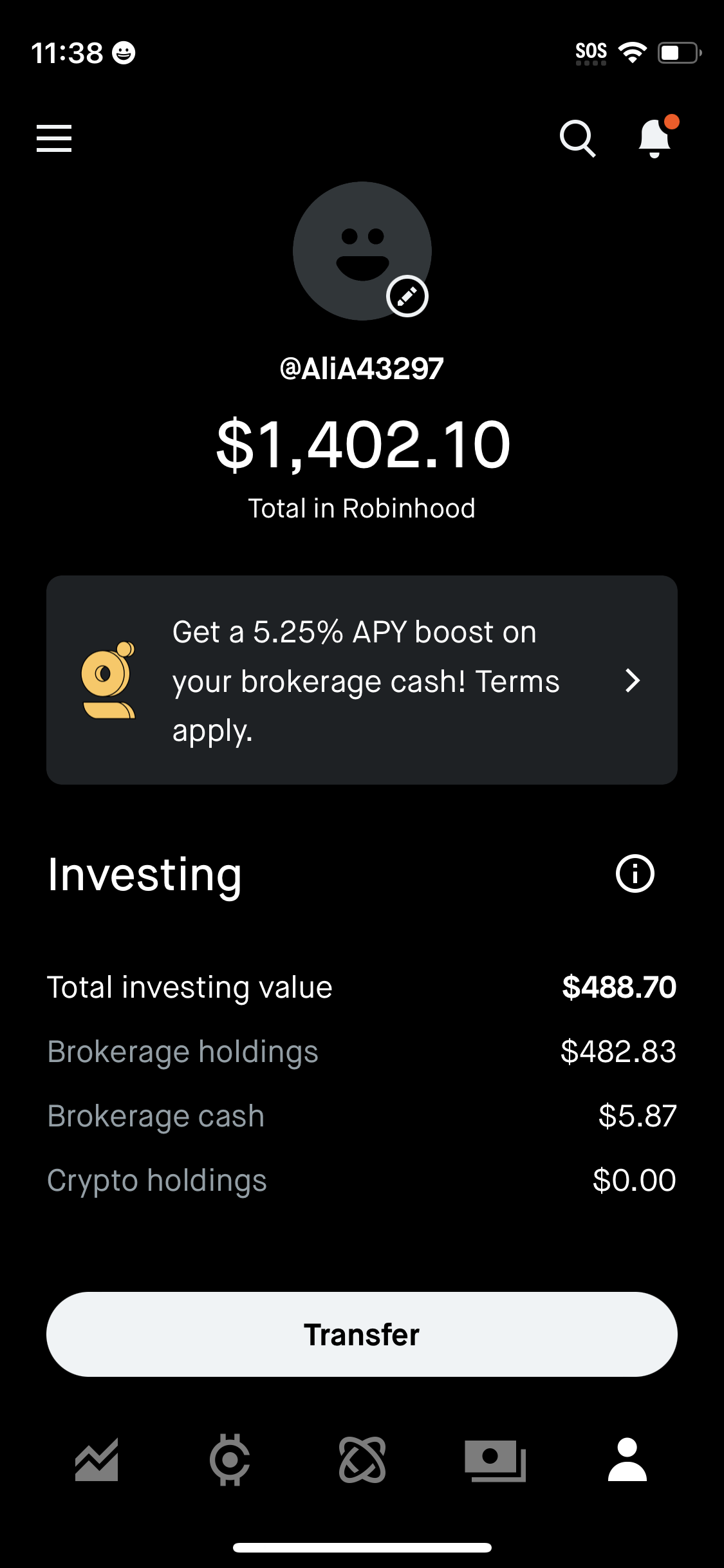 robinhood app screenshot 203