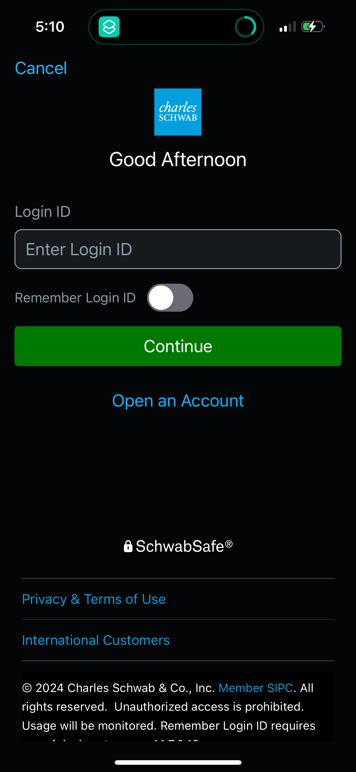 schwab app screenshot 17