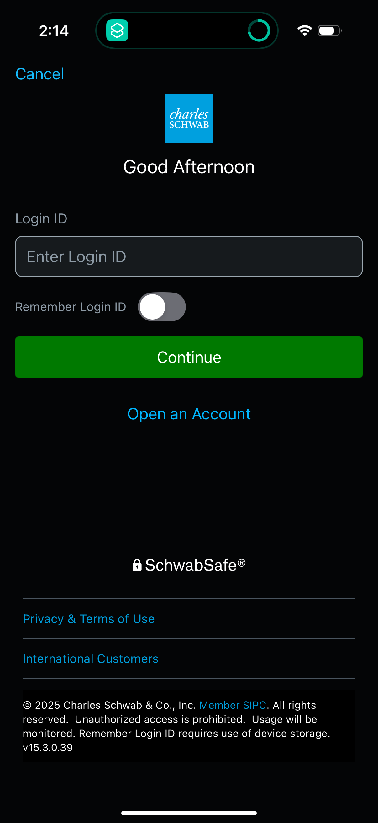 schwab app screenshot 3