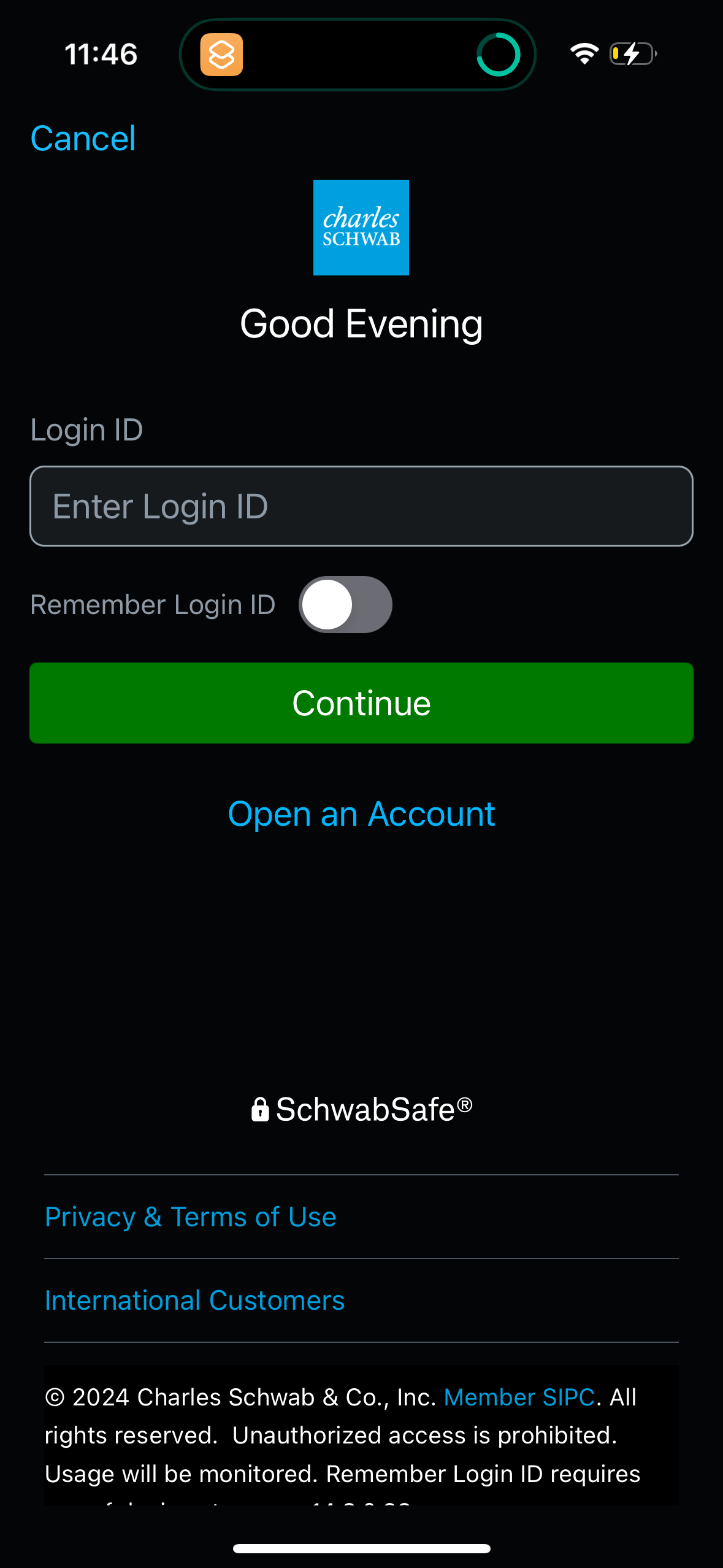 schwab app screenshot 19