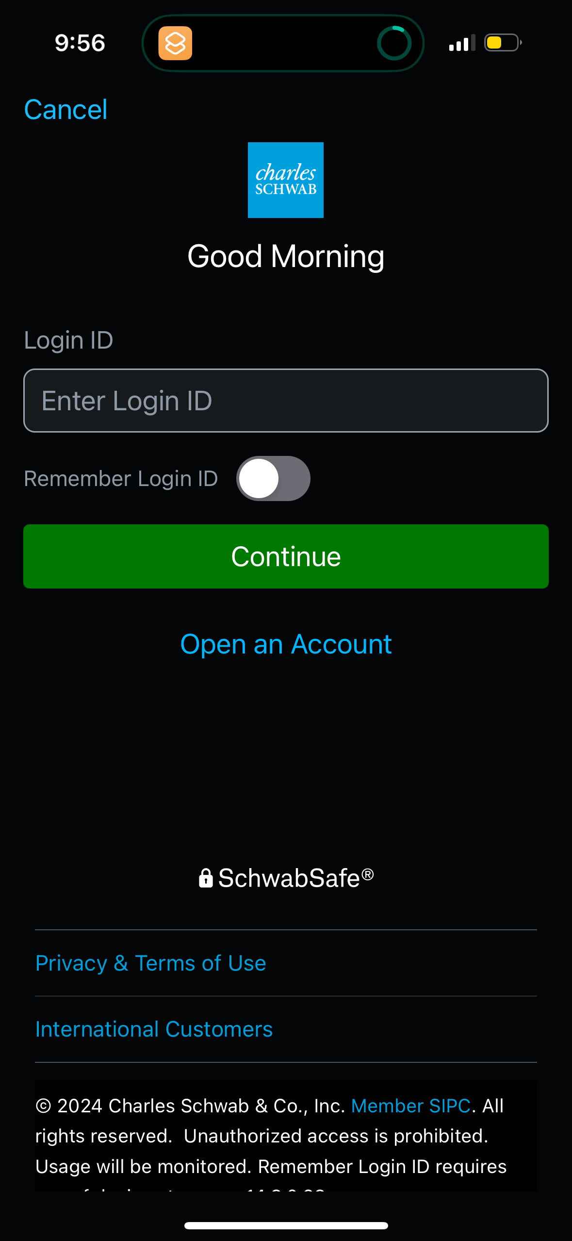 schwab app screenshot 18