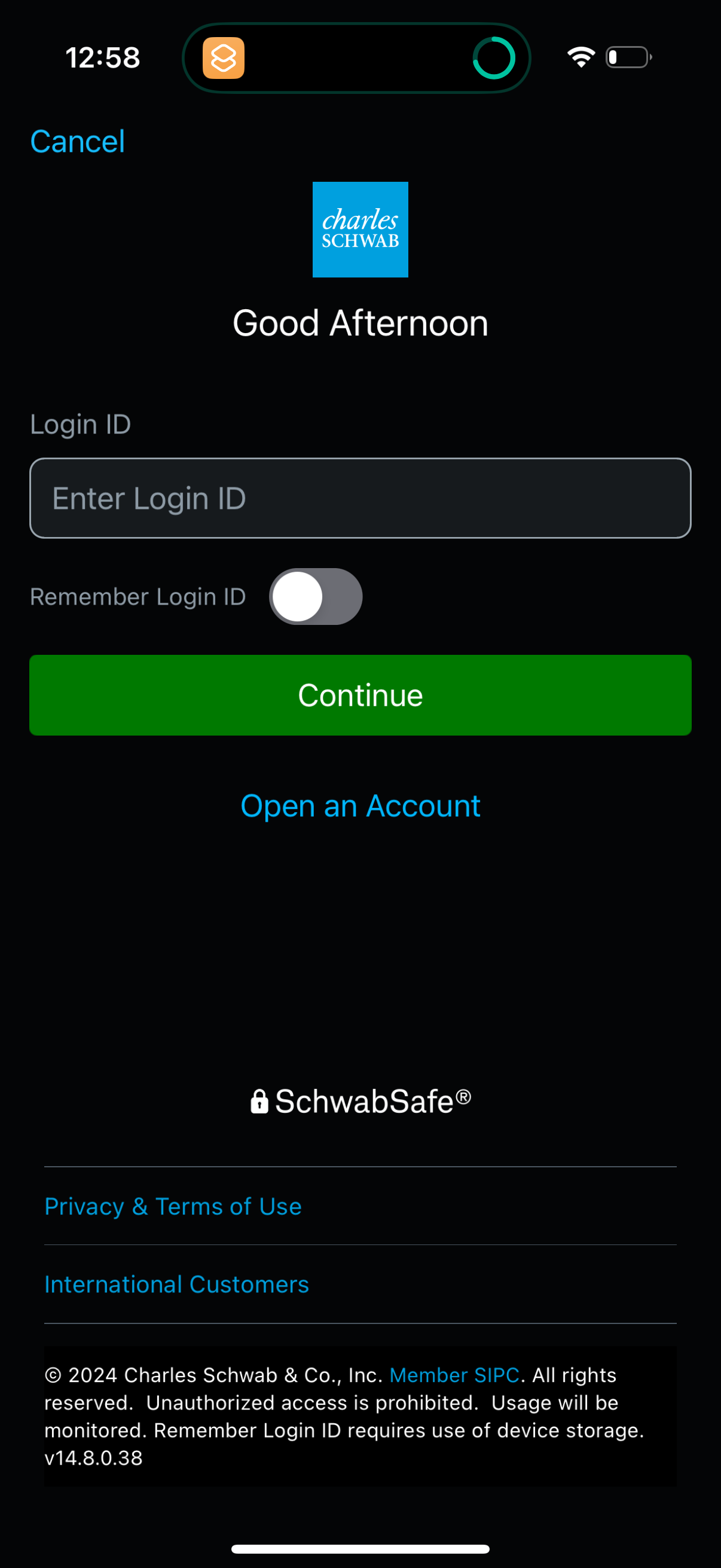 schwab app screenshot 15