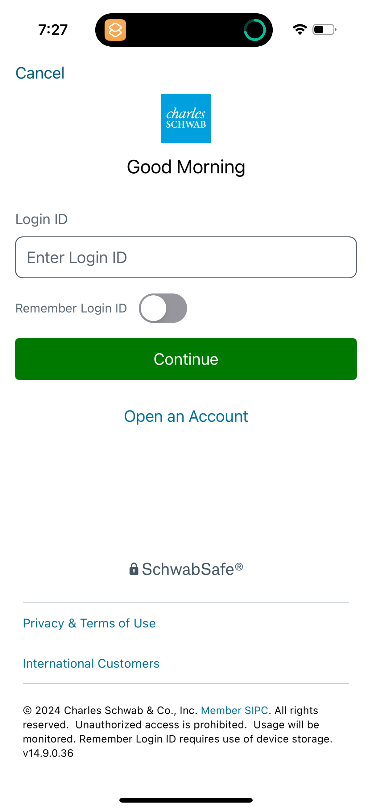 schwab app screenshot 13
