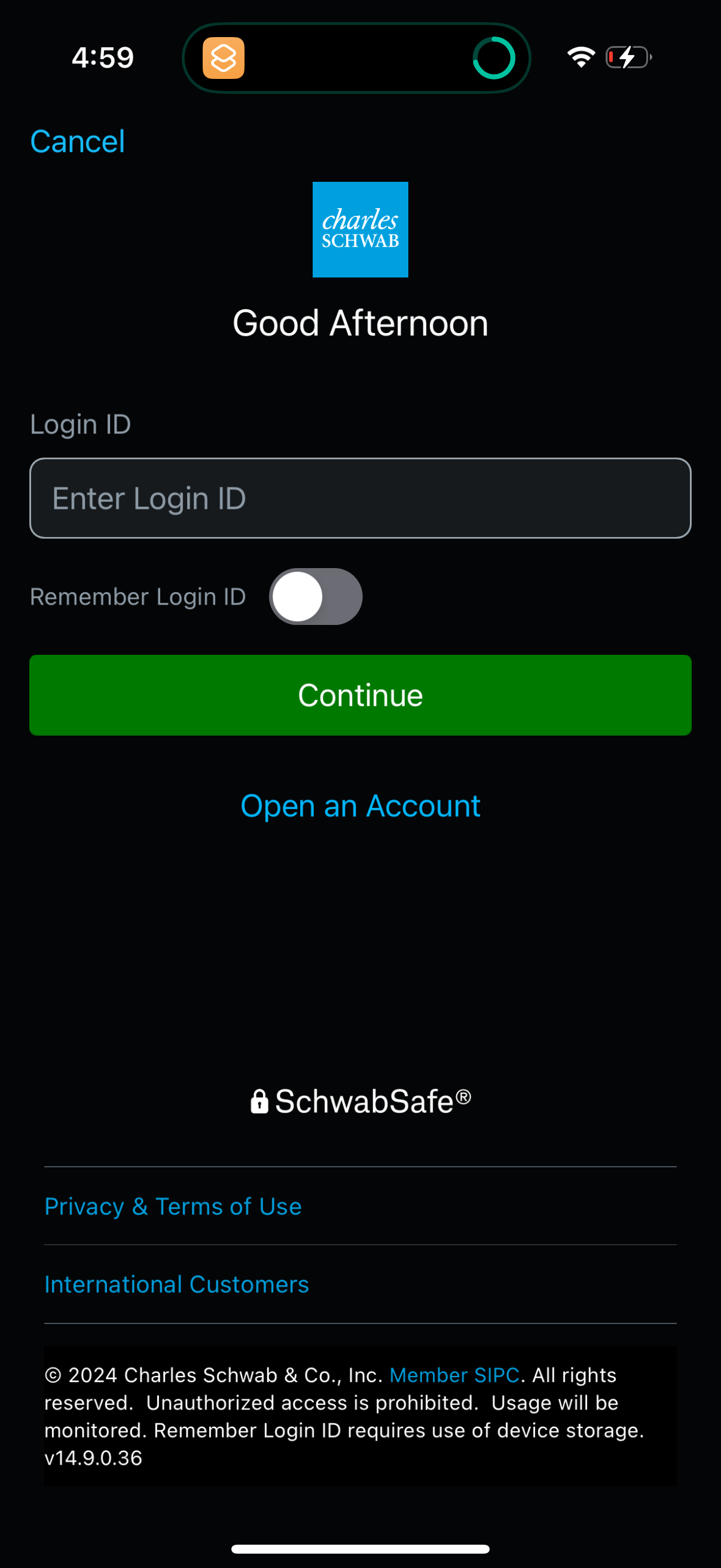 schwab app screenshot 11
