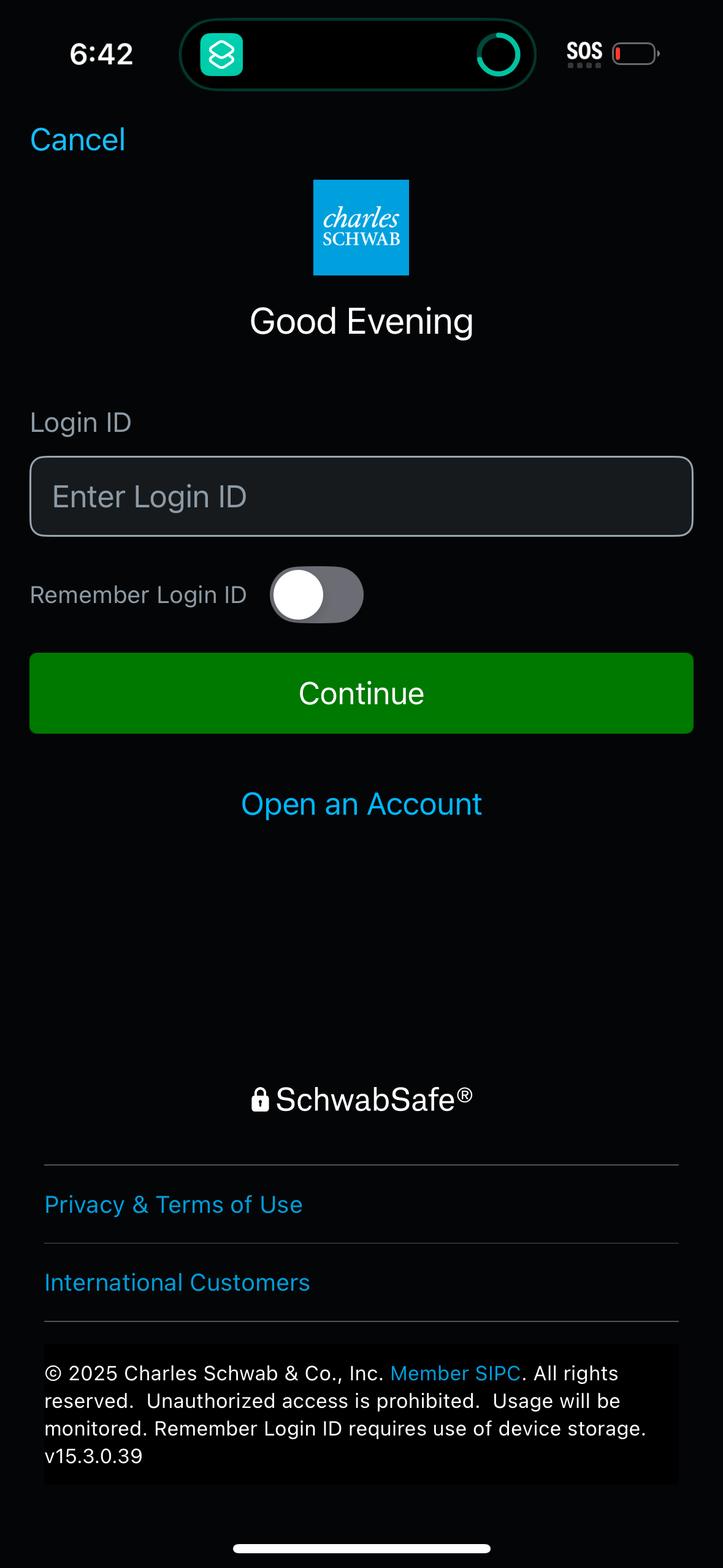 schwab app screenshot 2