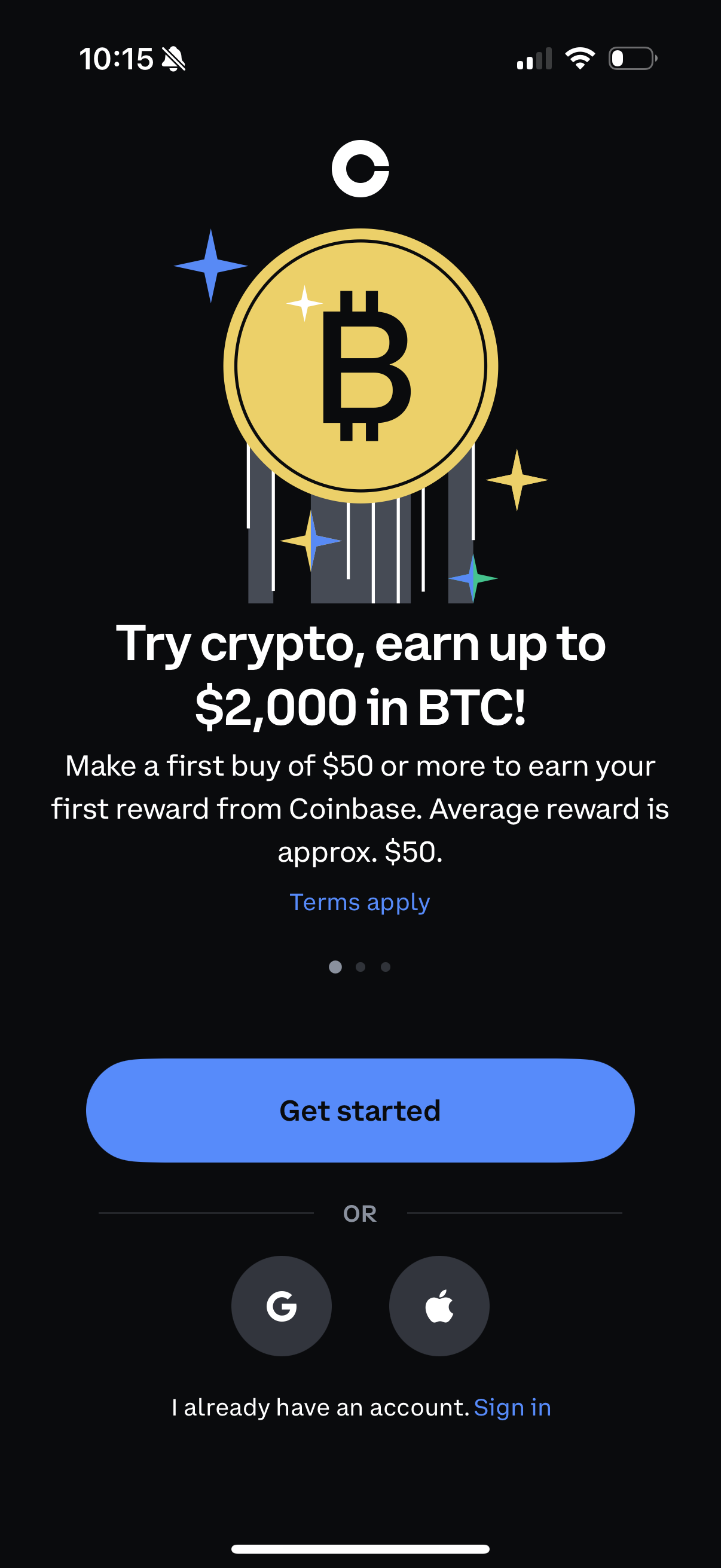 coinbase app screenshot 5
