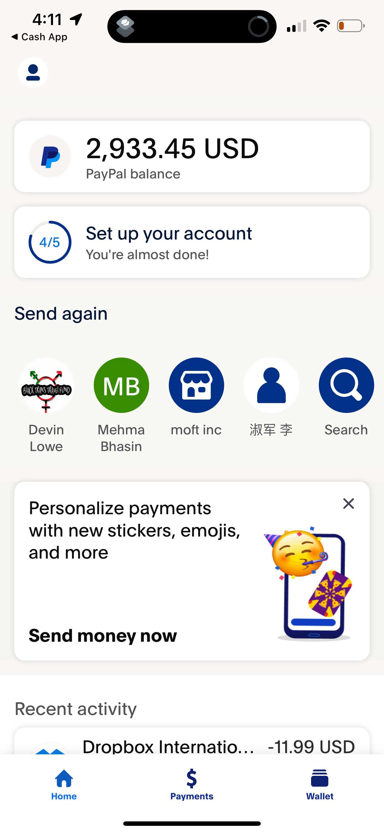 paypal app screenshot 48