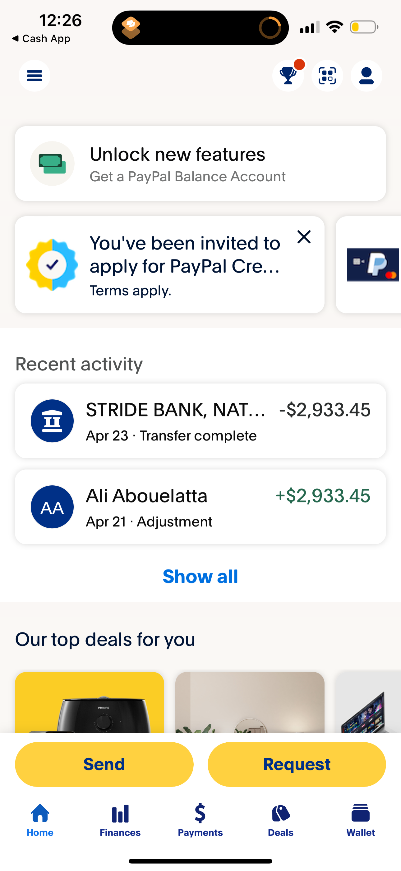 paypal app screenshot 46