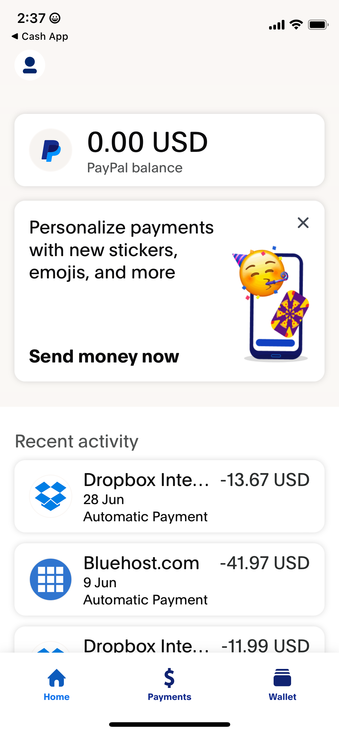 paypal app screenshot 40