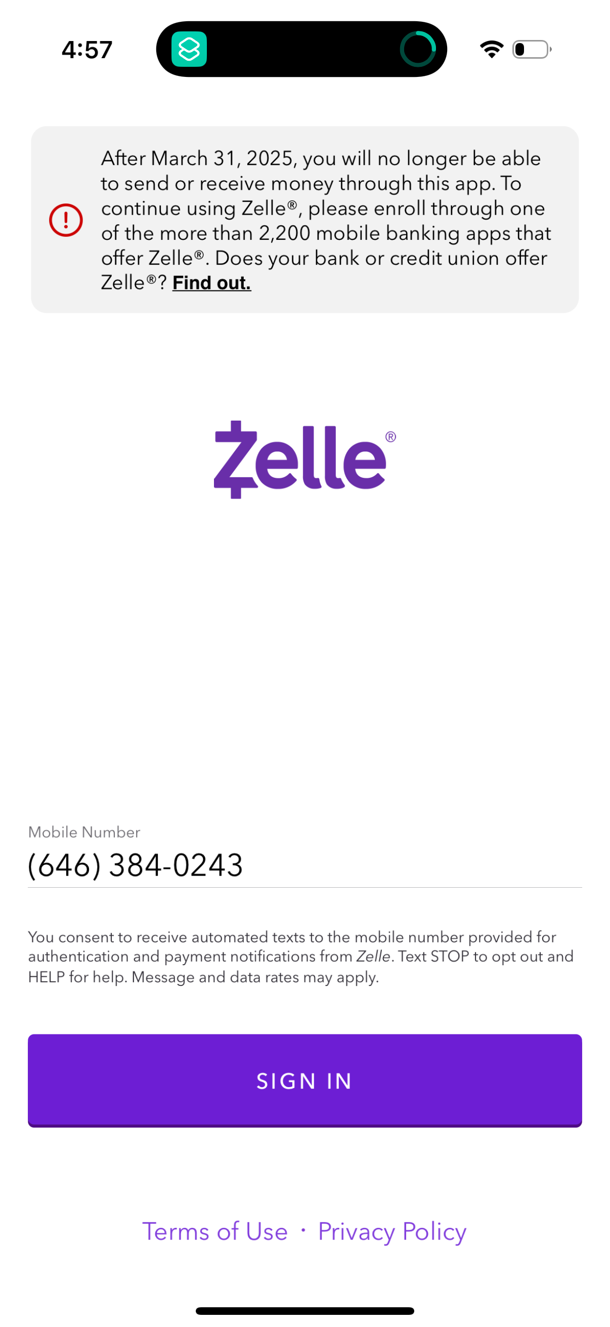 zelle app screenshot 6