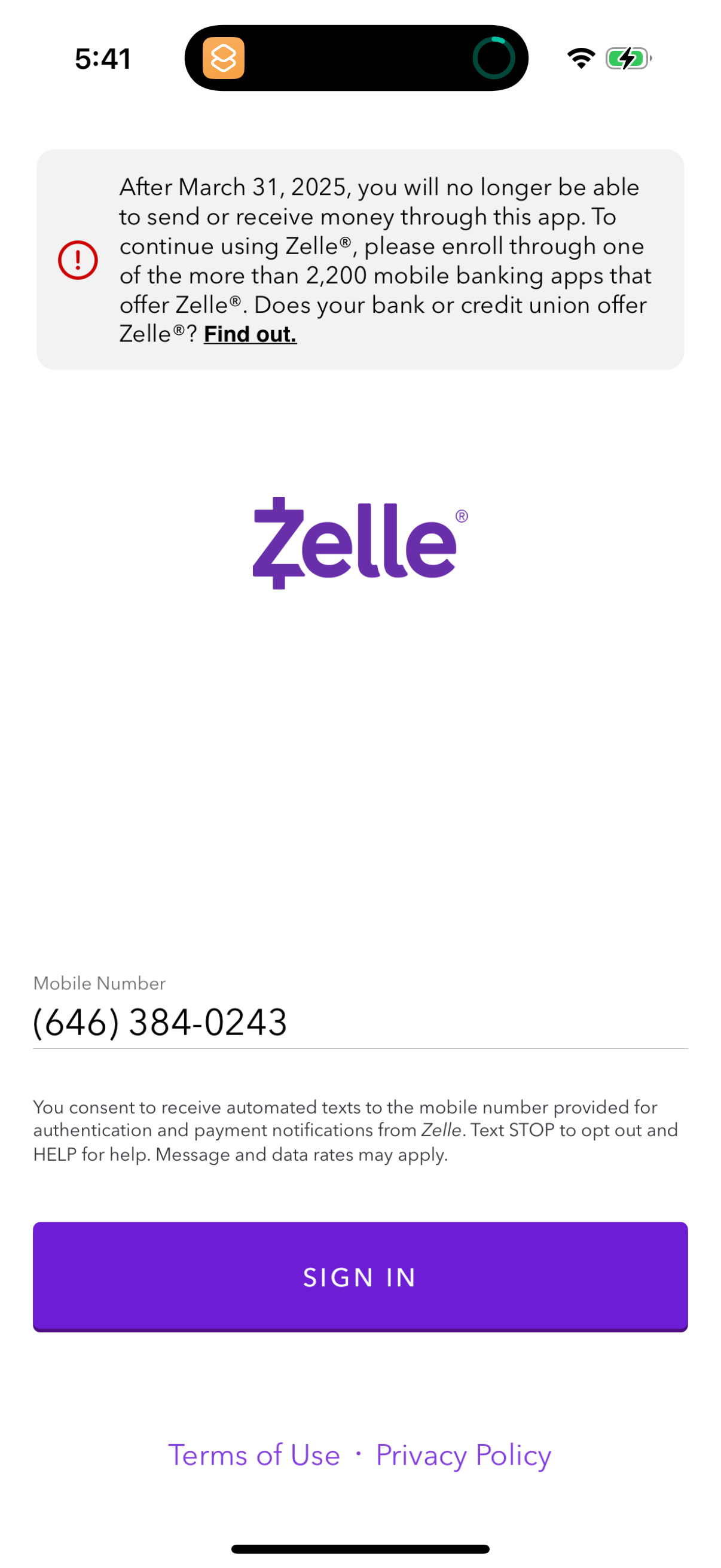 zelle app screenshot 5