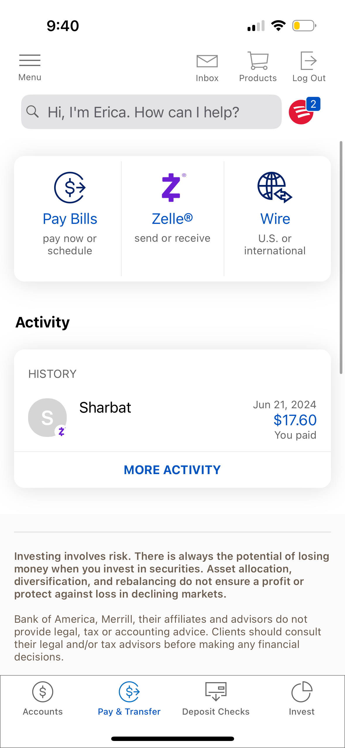 bofa app screenshot 20