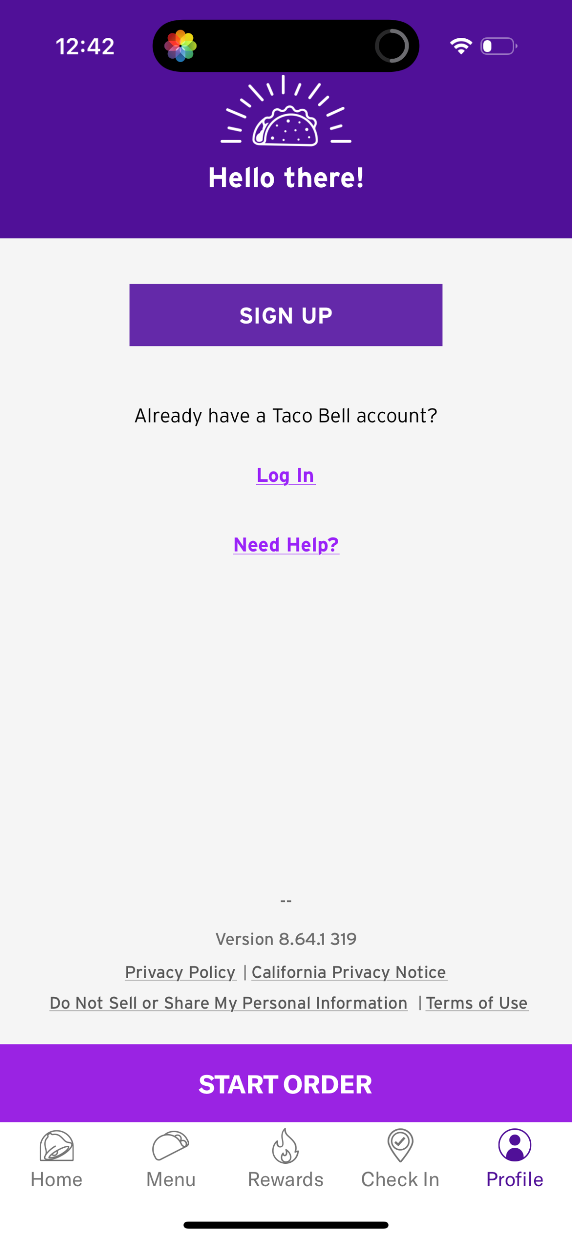 taco-bell app screenshot 17