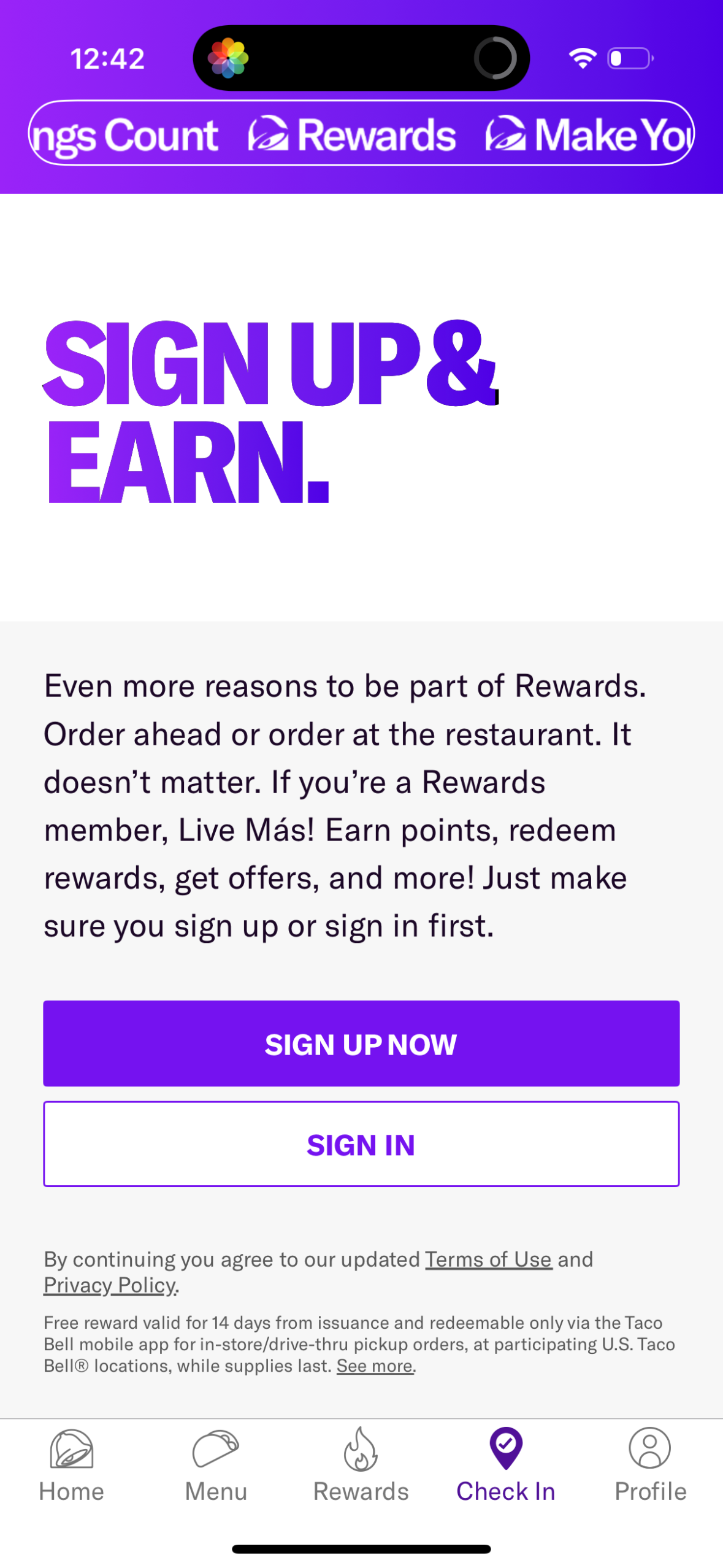 taco-bell app screenshot 16