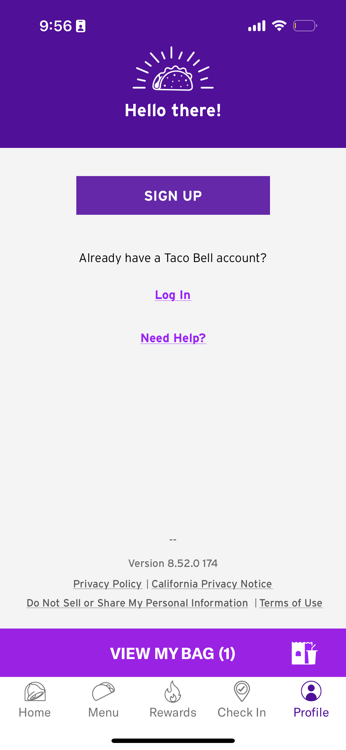 taco-bell app screenshot 47