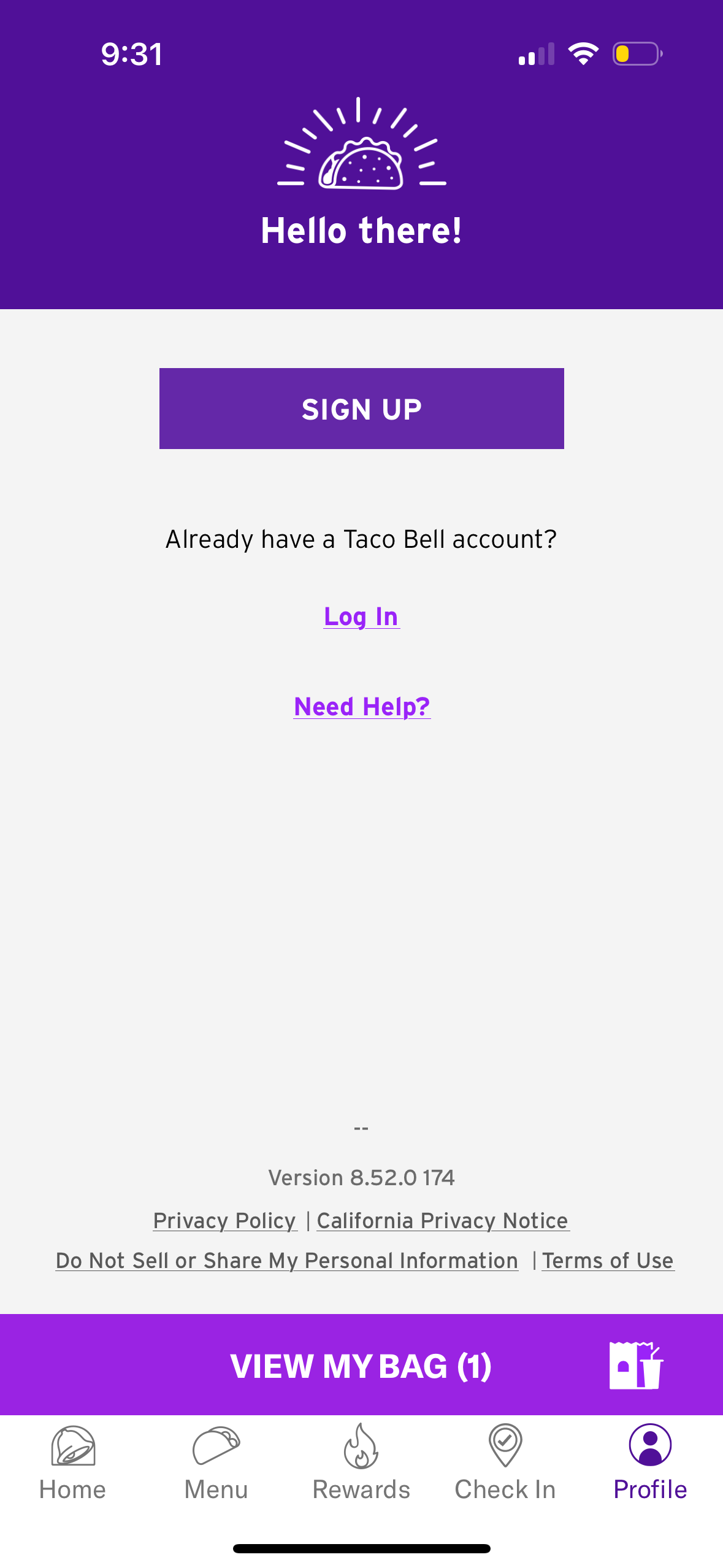 taco-bell app screenshot 44