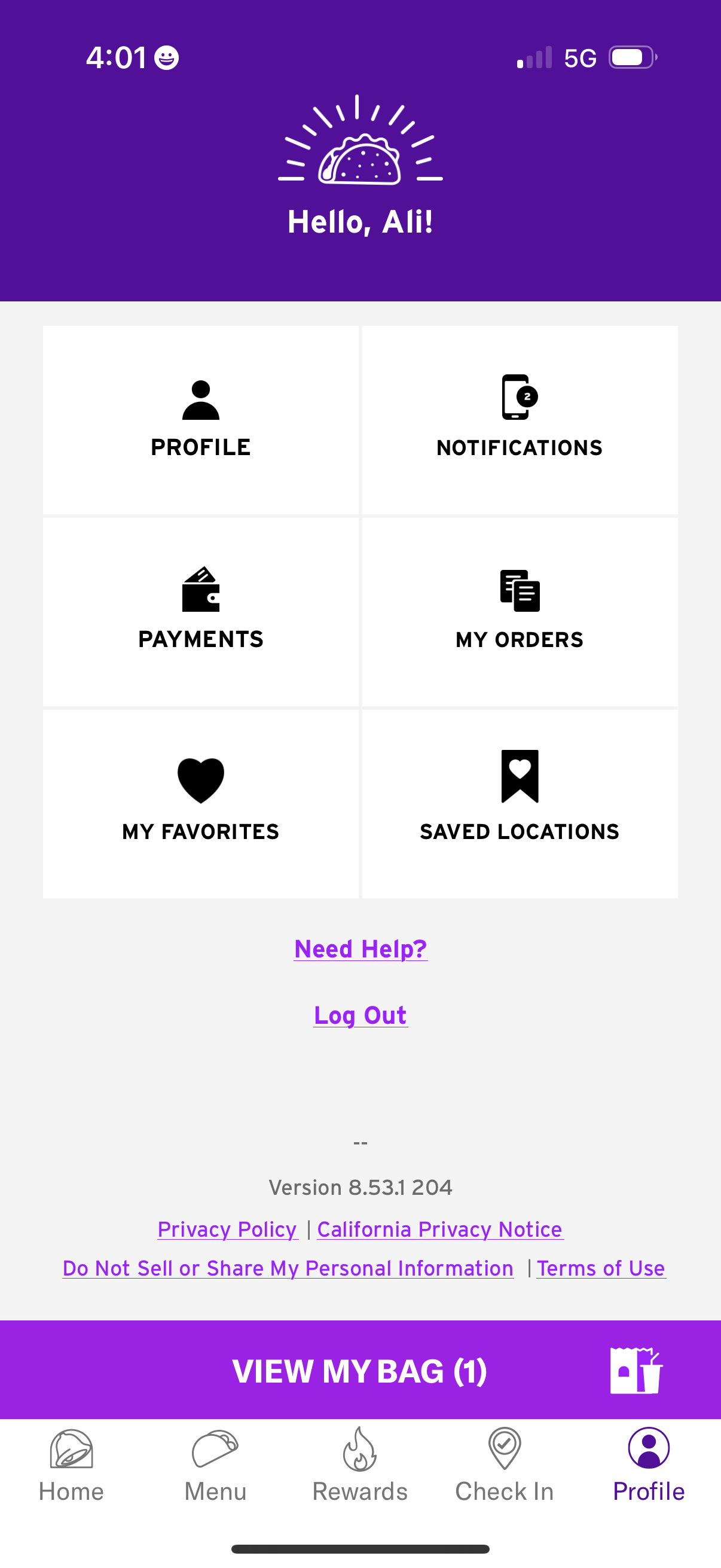 taco-bell app screenshot 34