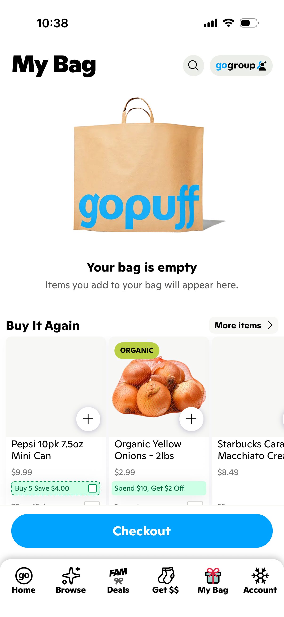 gopuff app screenshot 2