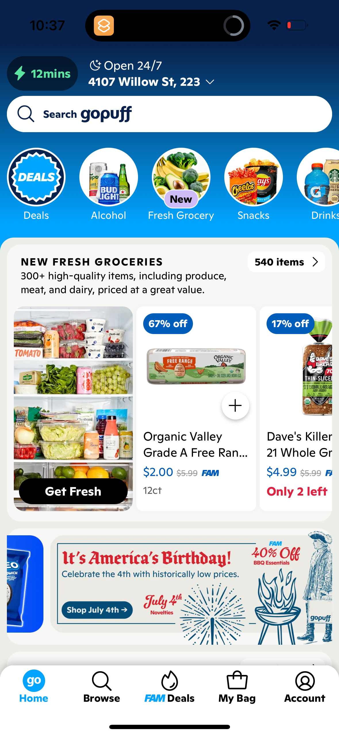 gopuff app screenshot 106