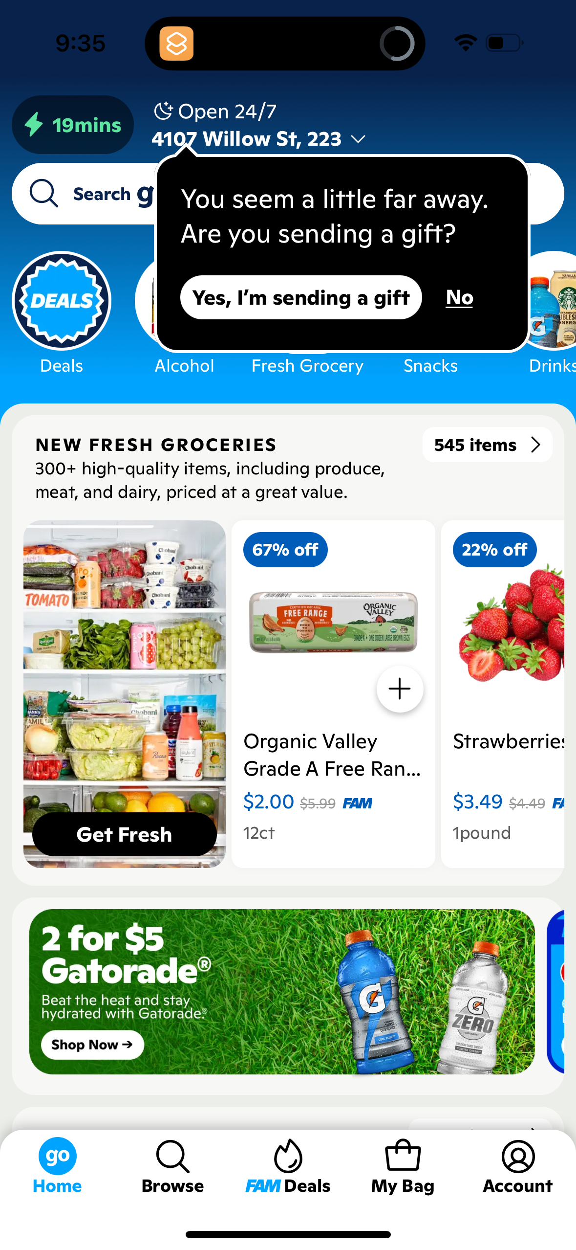gopuff app screenshot 123